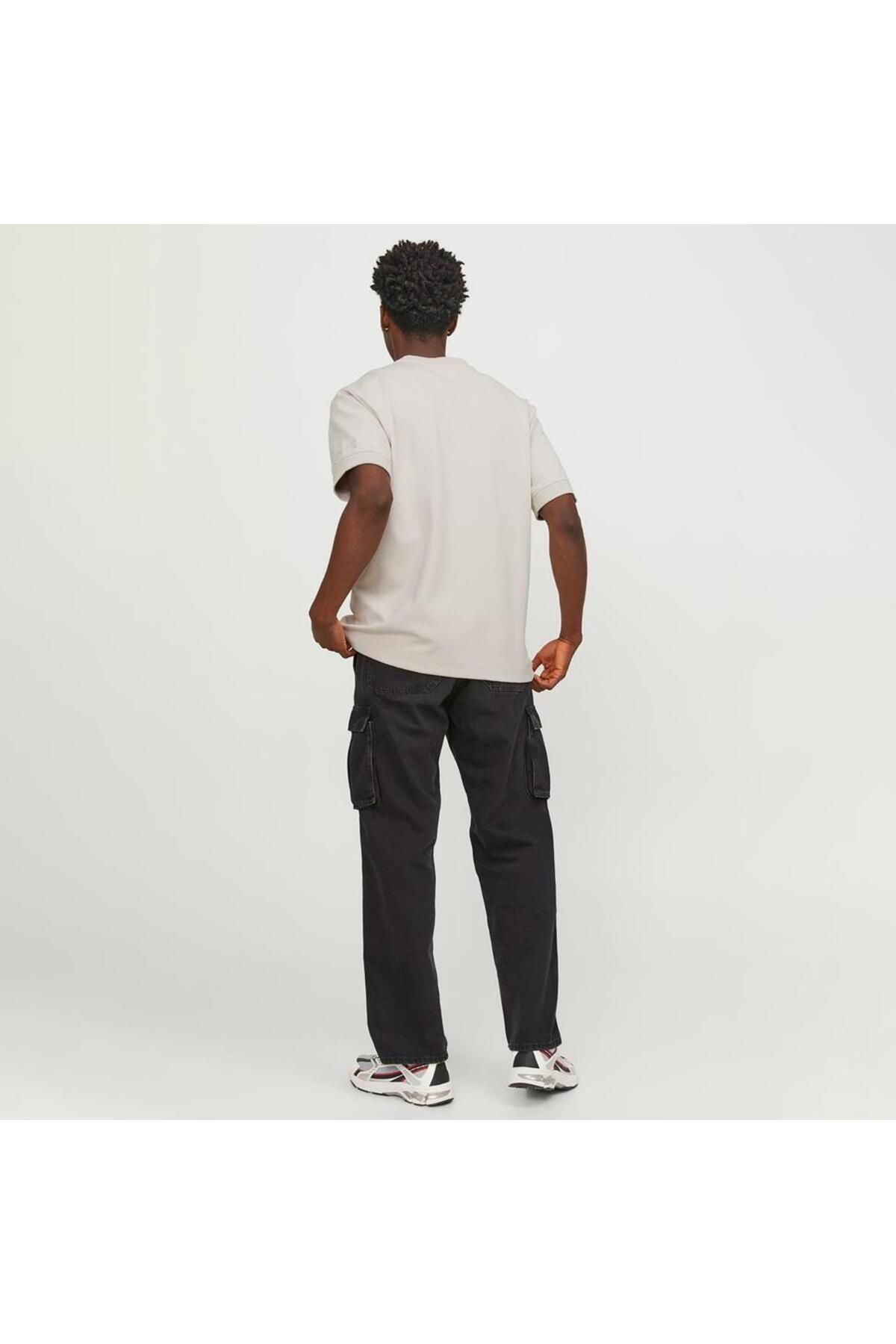 تی شرت نود مردانه کرم دکو MOM Jack Jones Jack & Jones