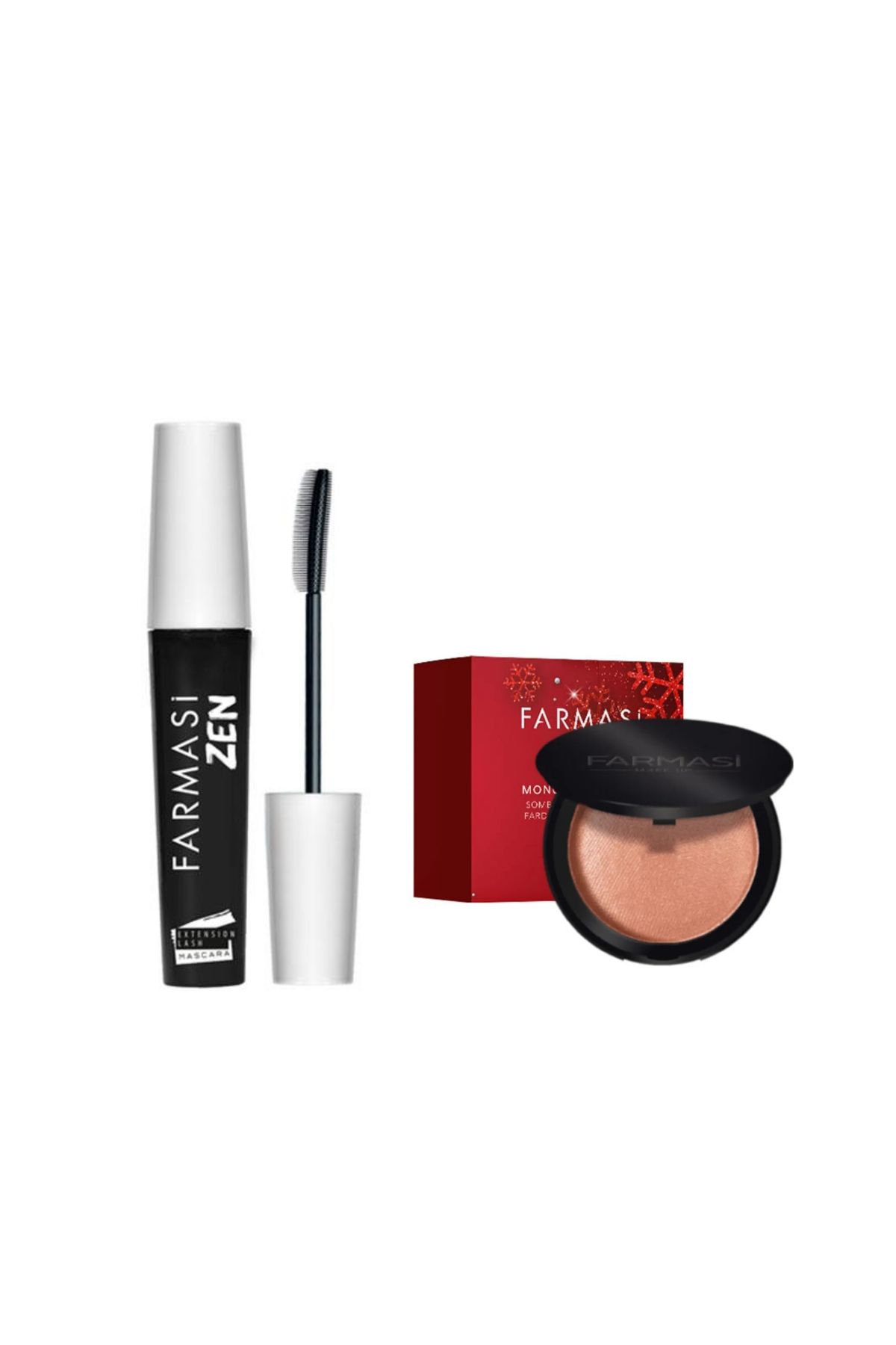 ریمل zen + سایه چشم برنز طلایی Farmasi