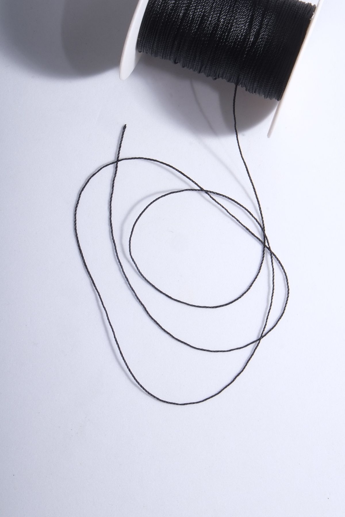 0.6 Mm 50 Metre Tesbih İpi Siyah Renk