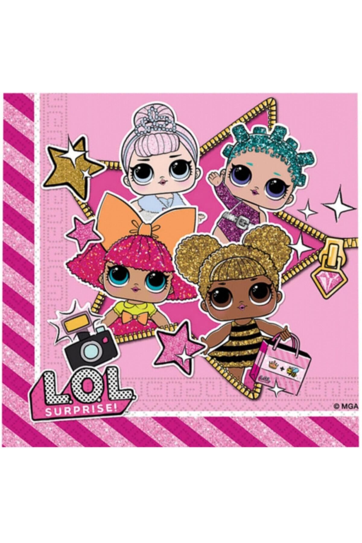 LOL-Baby Birthday Party Supplies Set for 16 People 4