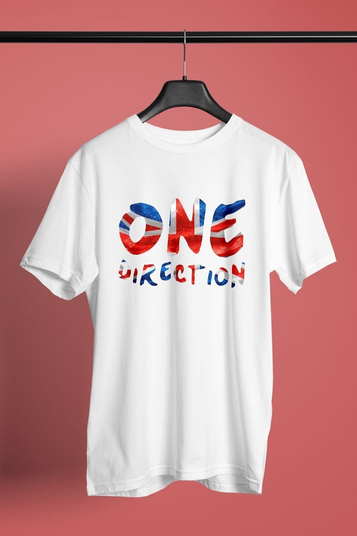 ZOKAWEAR-Λευκό μπλουζάκι Unisex Loose Fit One Direction Printed 1