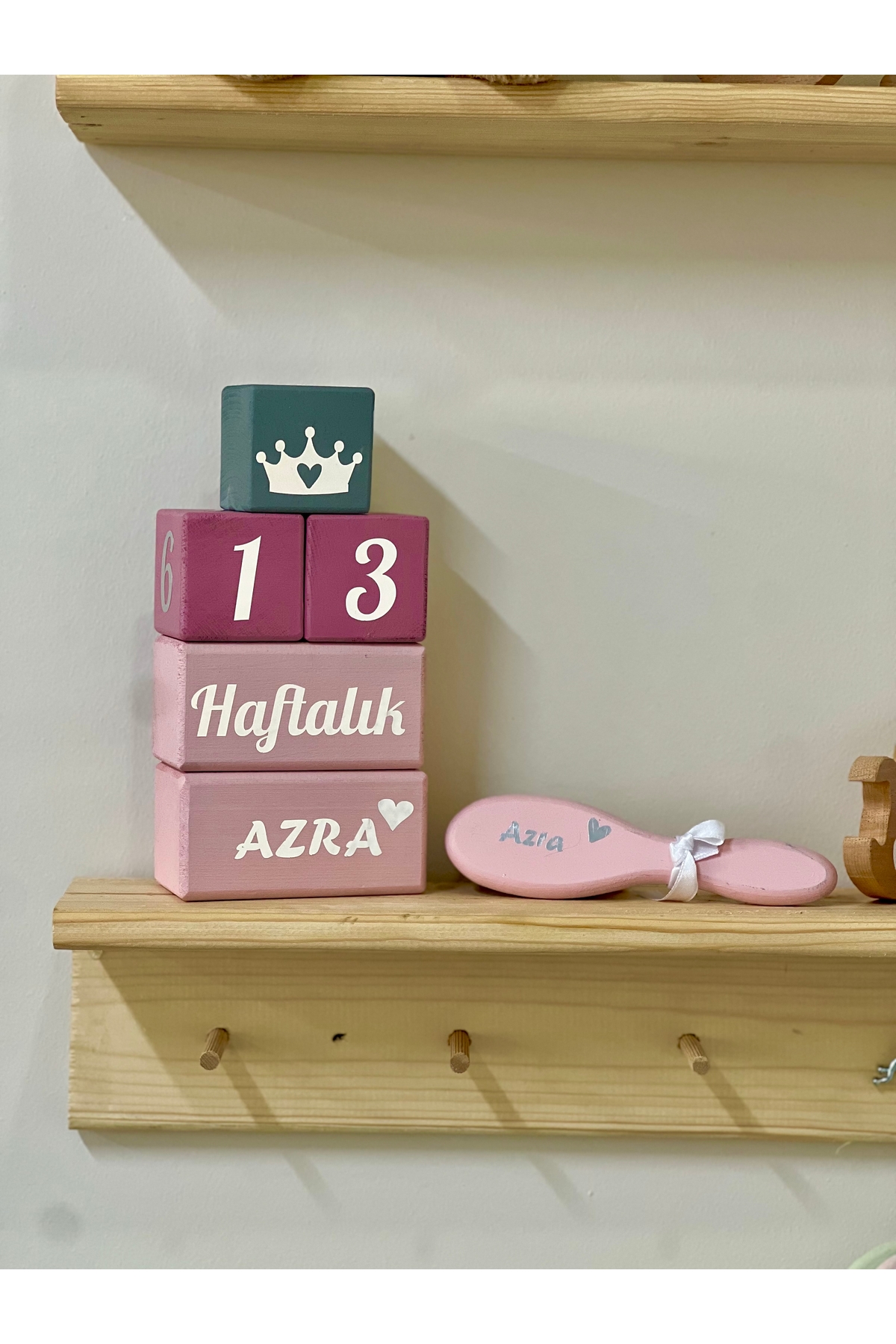 Gripembe gümüş yazılı bebek anne Cekım dekor bebek  anı küpü