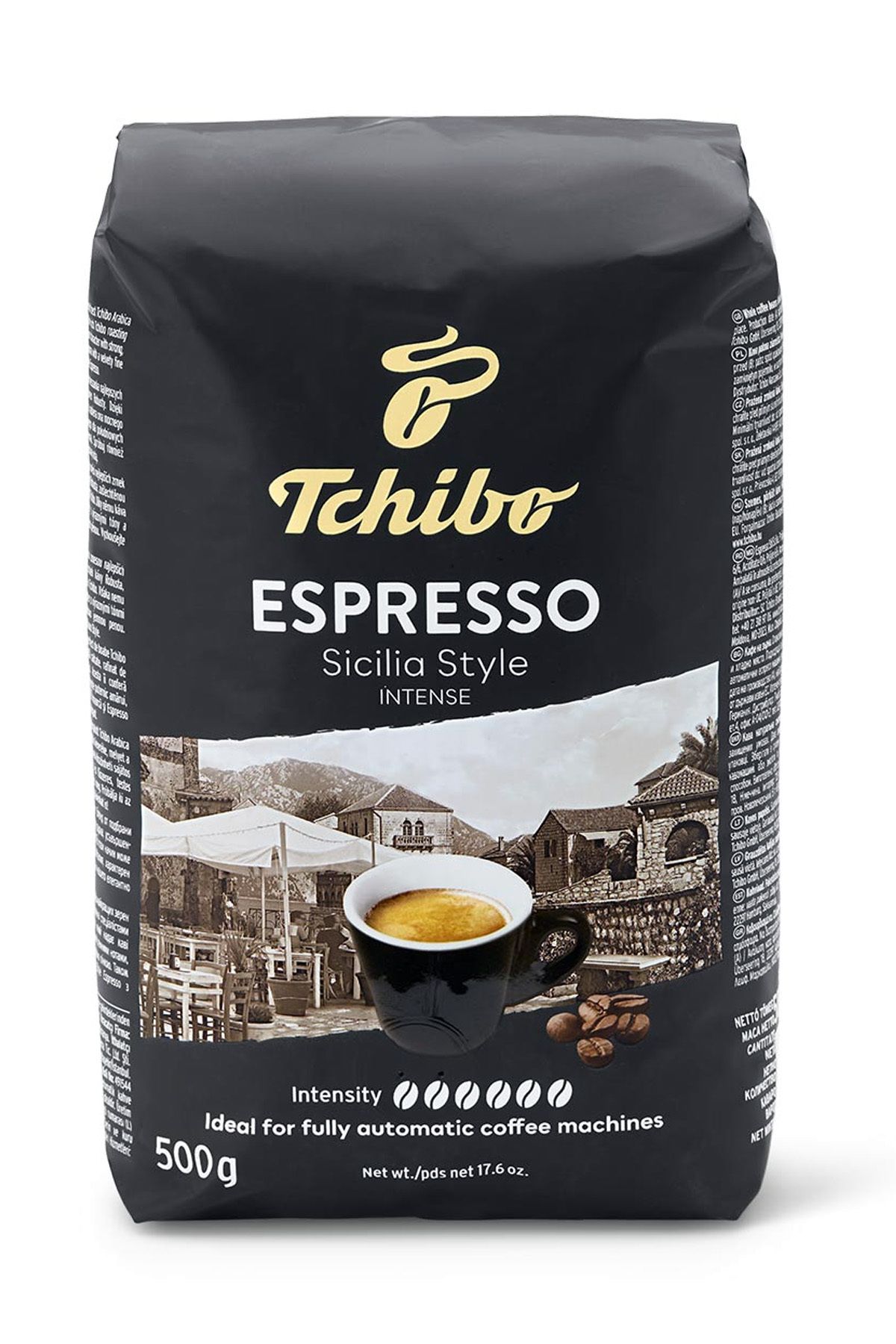 Кофе Tchibo Espresso Sicilia Style Intense в зернах 500г Сицилия-интенсивный