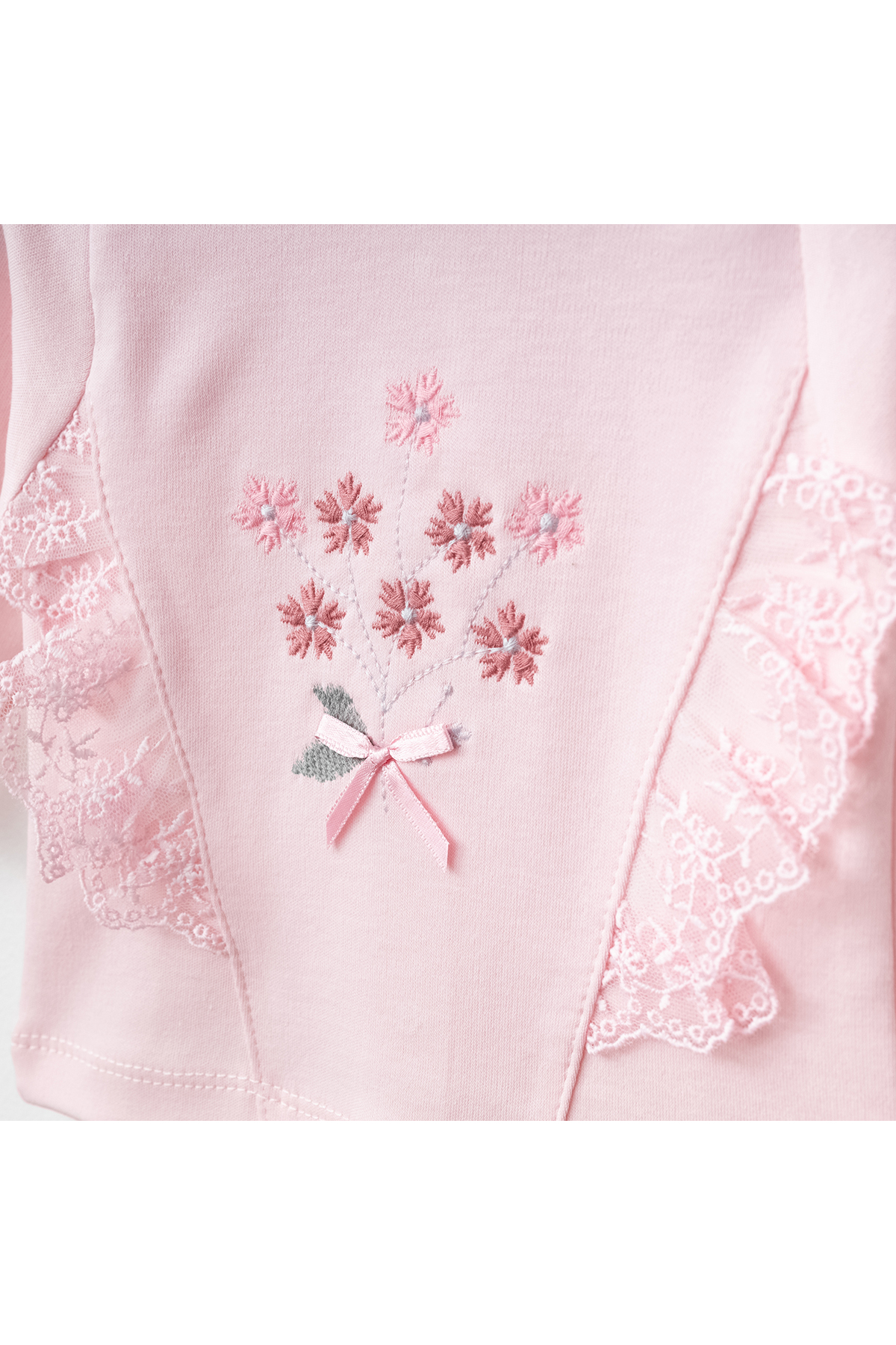 Melekpare Yenidoğan Kız Bebek Hastane Çıkışı Tulumlu Lüks Güpür ve Nakış Detaylı %100 Pamuk Kutulu 10 lu Set fotoğrafı 3 (önizleme)