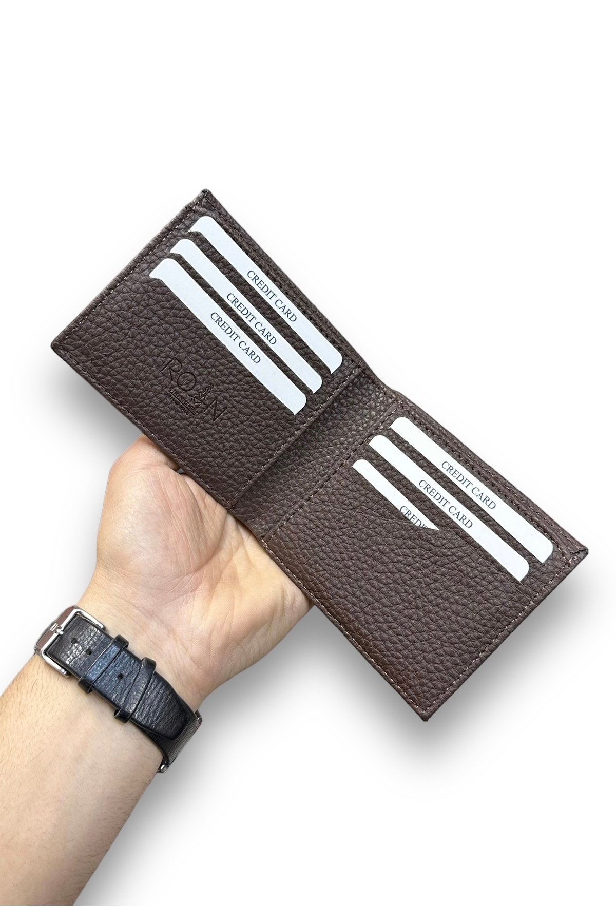 Roan  Yerli Malzeme ve Vegan Dostu Erkek Cüzdanı: Geniş Kart Cebi ve Minimalist Tasarım - Görsel 3