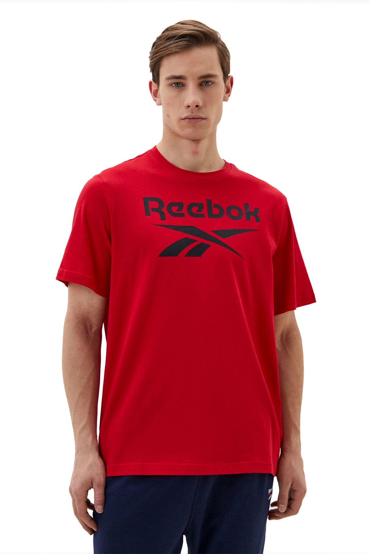 Reebok IDENTITY STACKED L Turuncu Erkek K sa Kol T Shirt Fiyat Yorumlar Trendyol