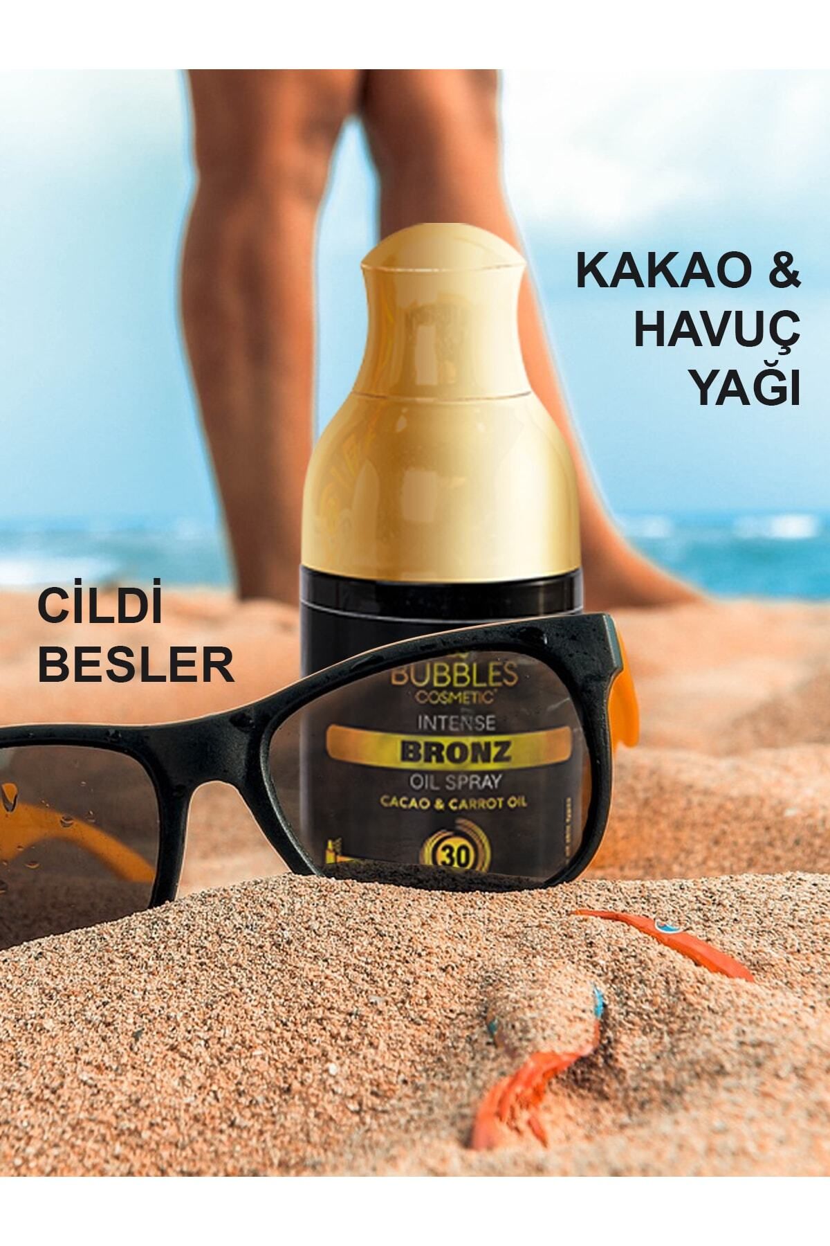 bs bubbles cosmetic-زيت الكاكاو والجزر البرونزي - 30spf مقاوم للماء 2