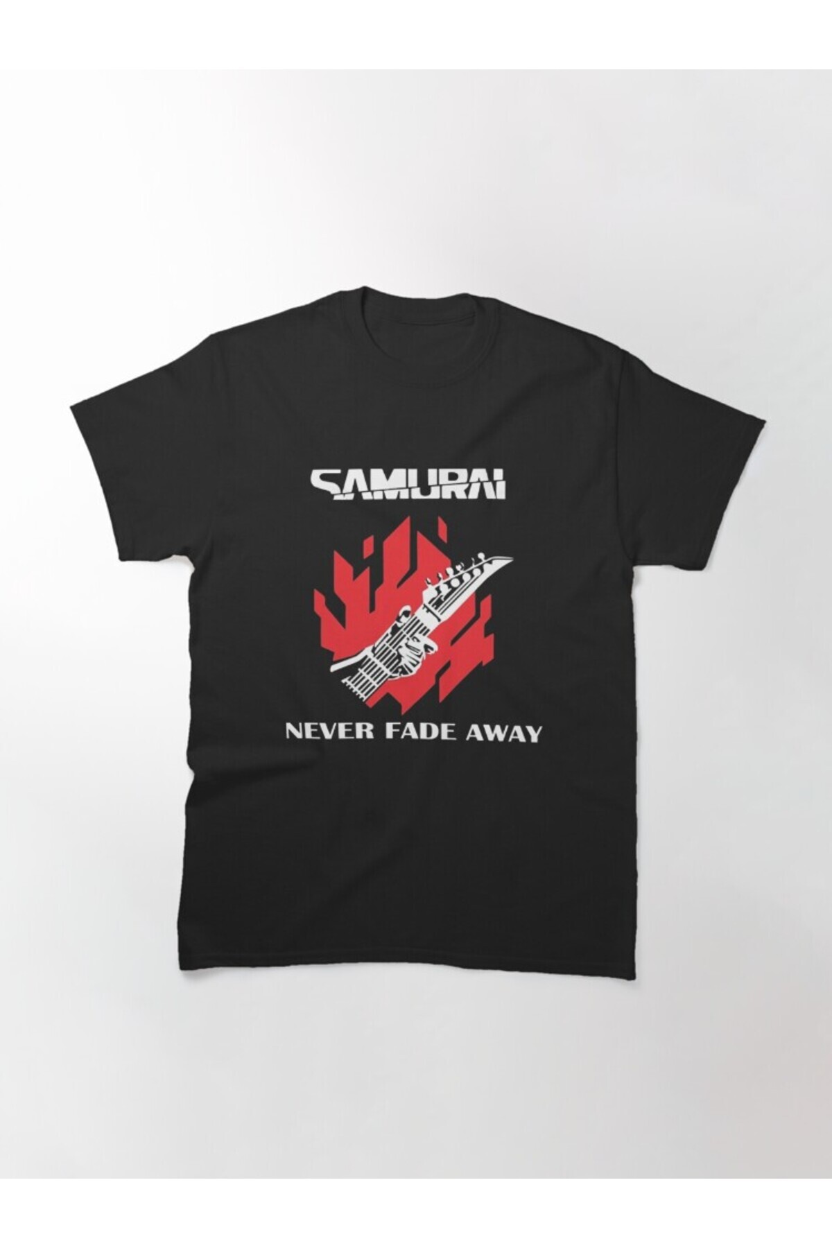 ZOKAWEAR Loose Fit Cyberpunk Samurai Never Fade Away Graphic