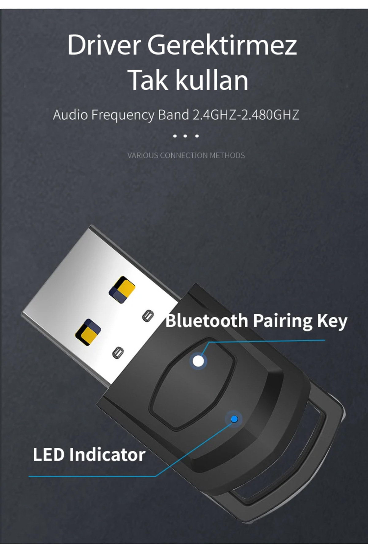 Ps4 / Ps5 / Pc Bluetooth Kulaklık Adaptörü ve Mikrofon 2