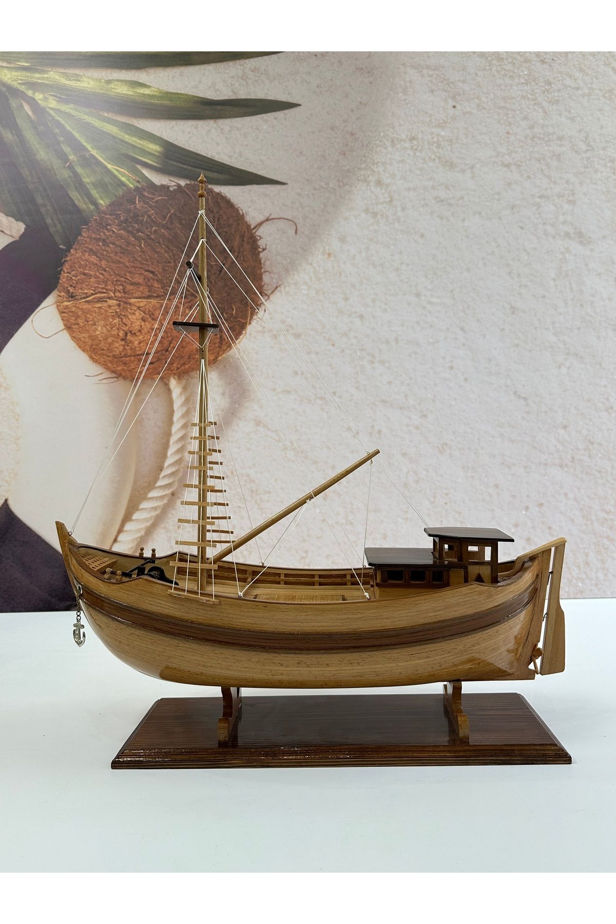 AYHAN KOTRA-World First Load Ship - Puller, Black Sea Sand Pebble Pulling Ship, Wrapping Model 5