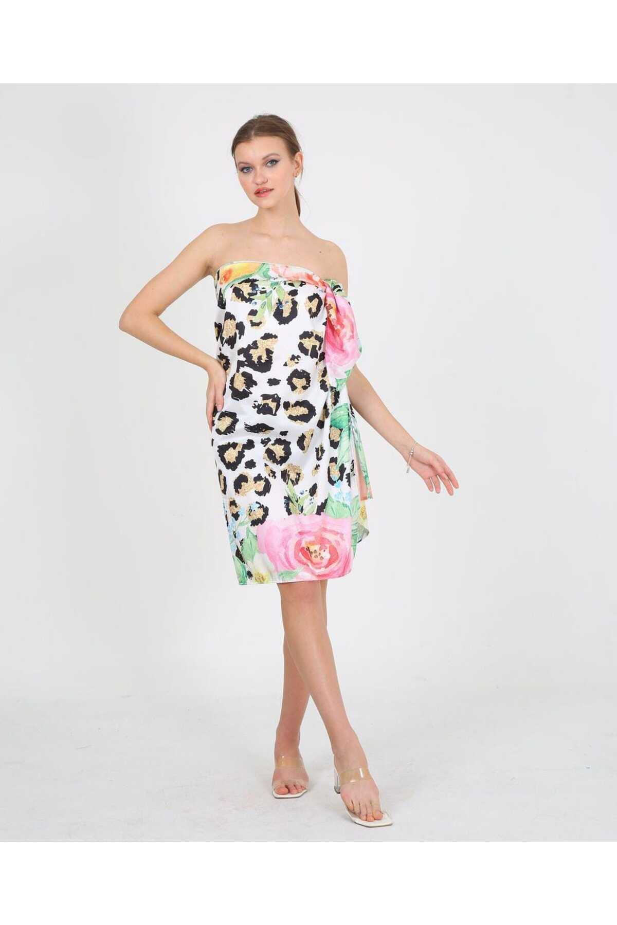 High Quality Digital Printing Mixed Pattern Beach Pareo Non-Interior Shiny Fabric-95cm*145cm