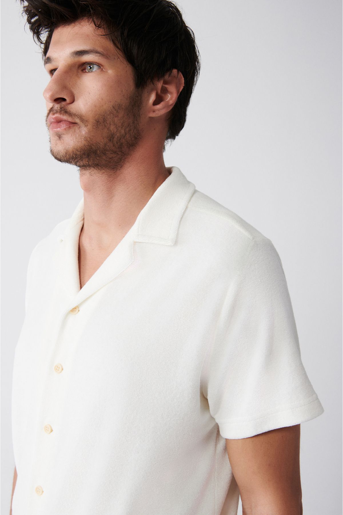 White short sleeve 2025 polo button down
