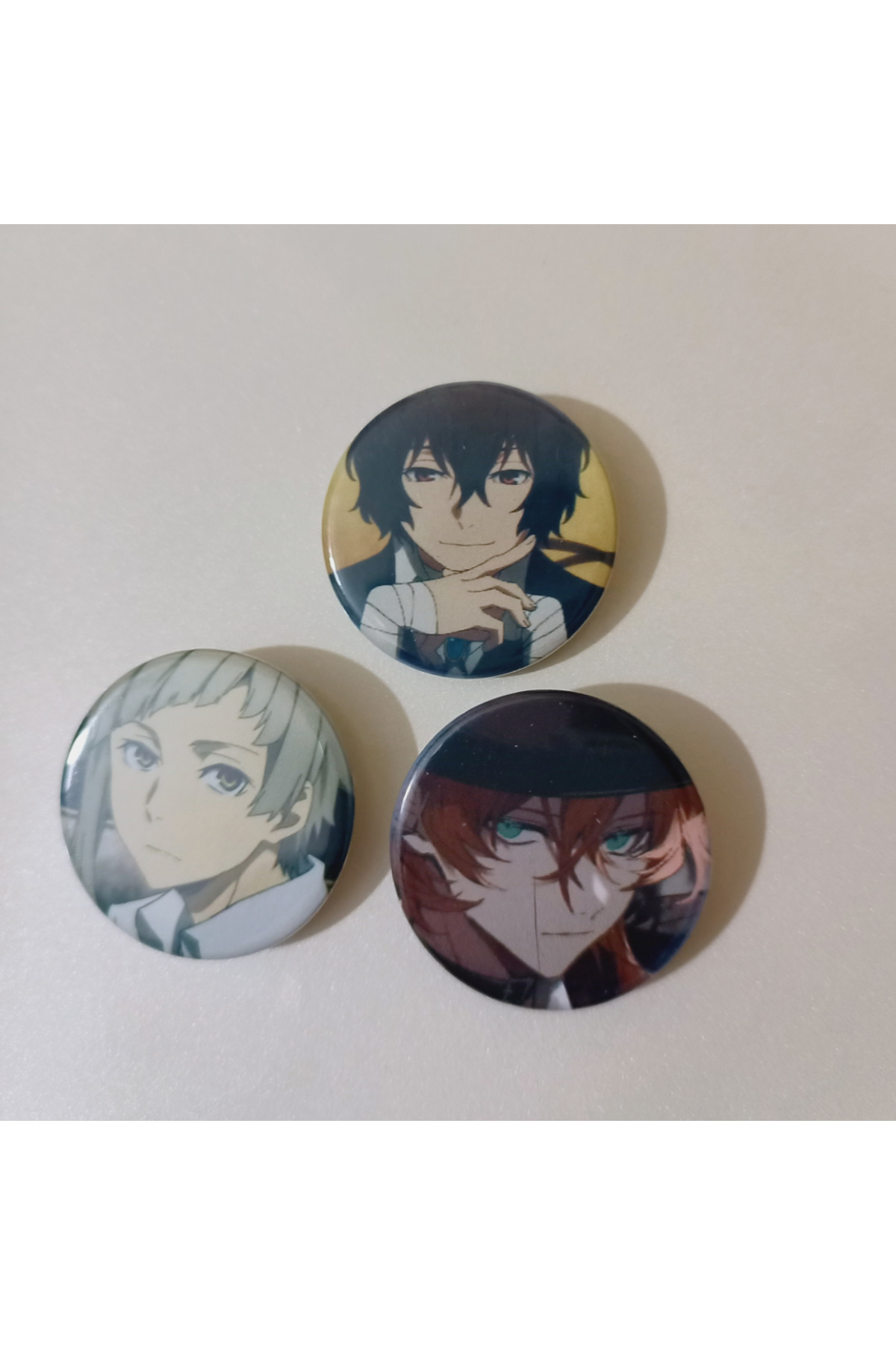 Dog Rozet Bs kleeyiseviyorum Bungo Stray Dogs Dazai Chuuya Atsushi Anime Buton Rozet ...