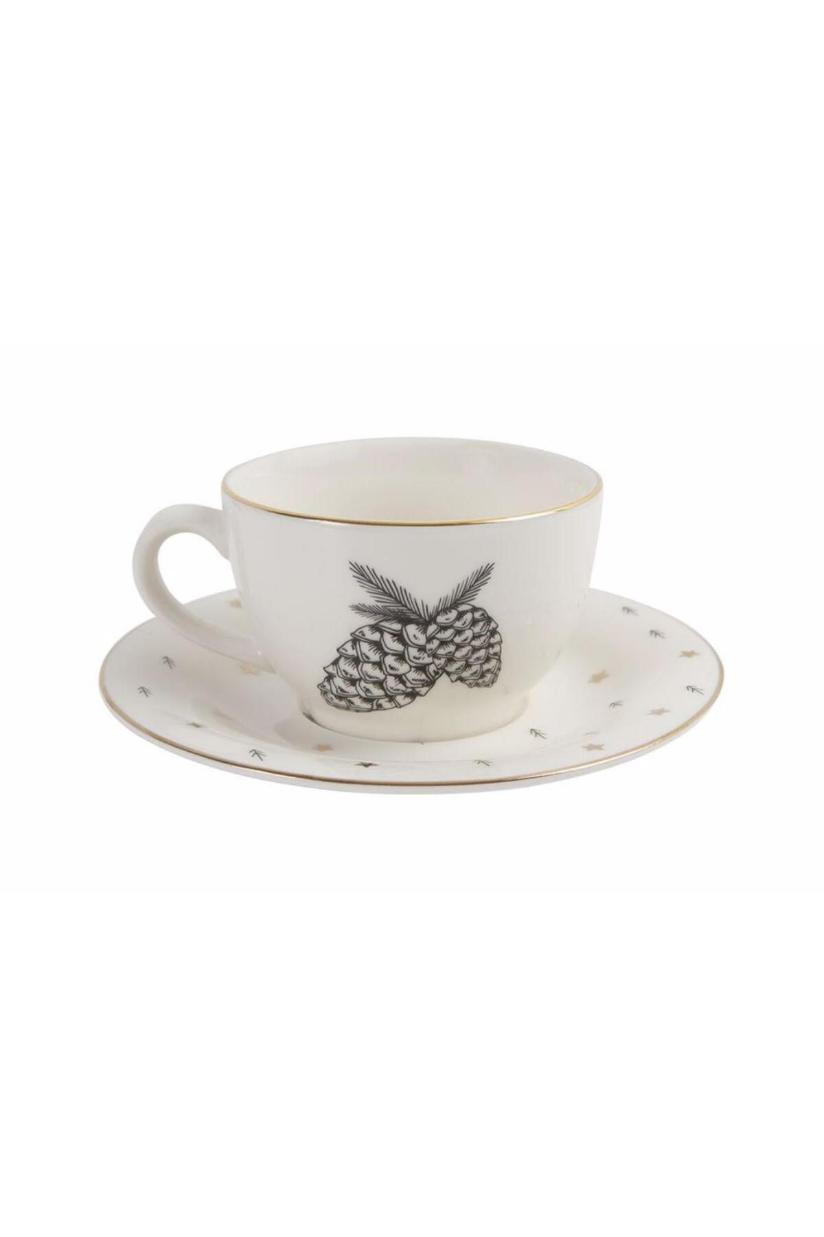 Porland Forest Tabaklı Çay Fincanı 215cc 04lfh000460