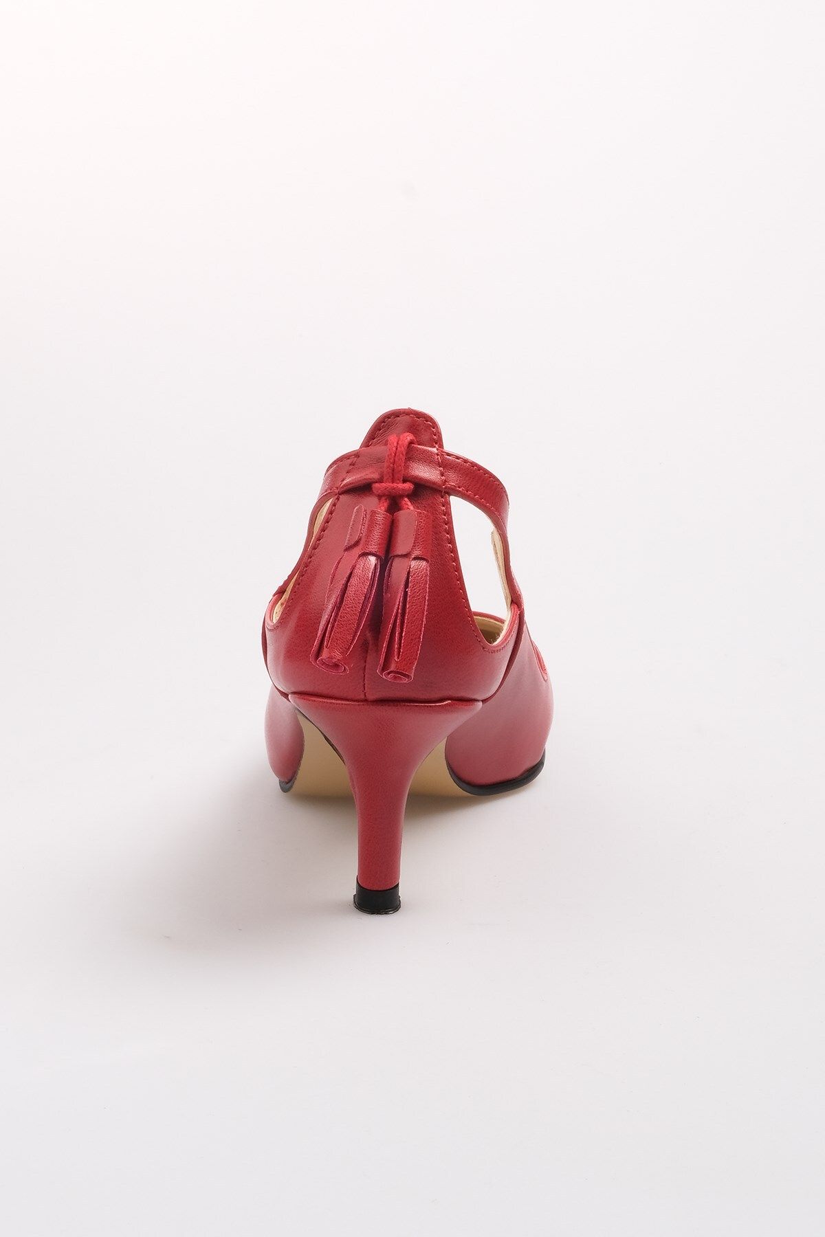 Mio Gusto-Damskie buty na niskim obcasie w kolorze Drop Red 6