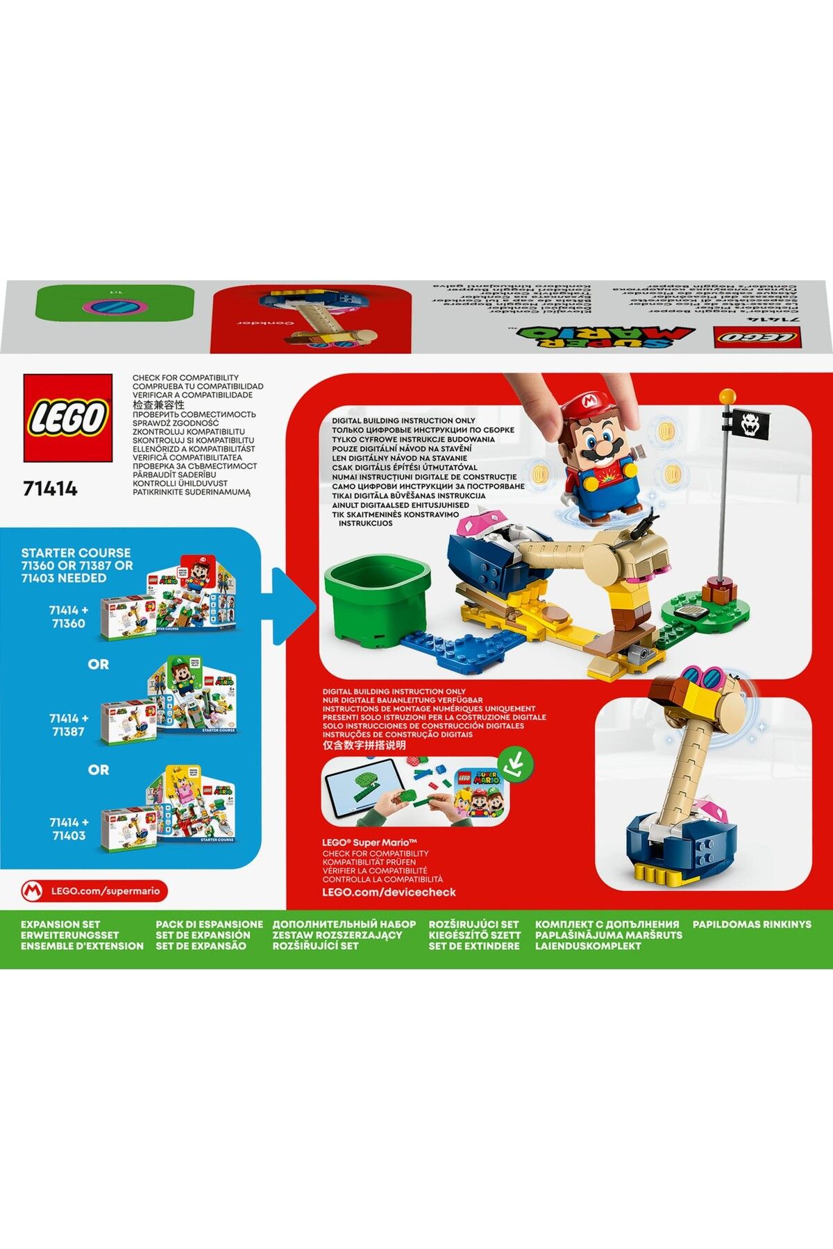 sommeow-® Super Mario# Conkdor'Un Head Knob Additional Adventure Set 71414 - For Children Ages 6 and Up 4