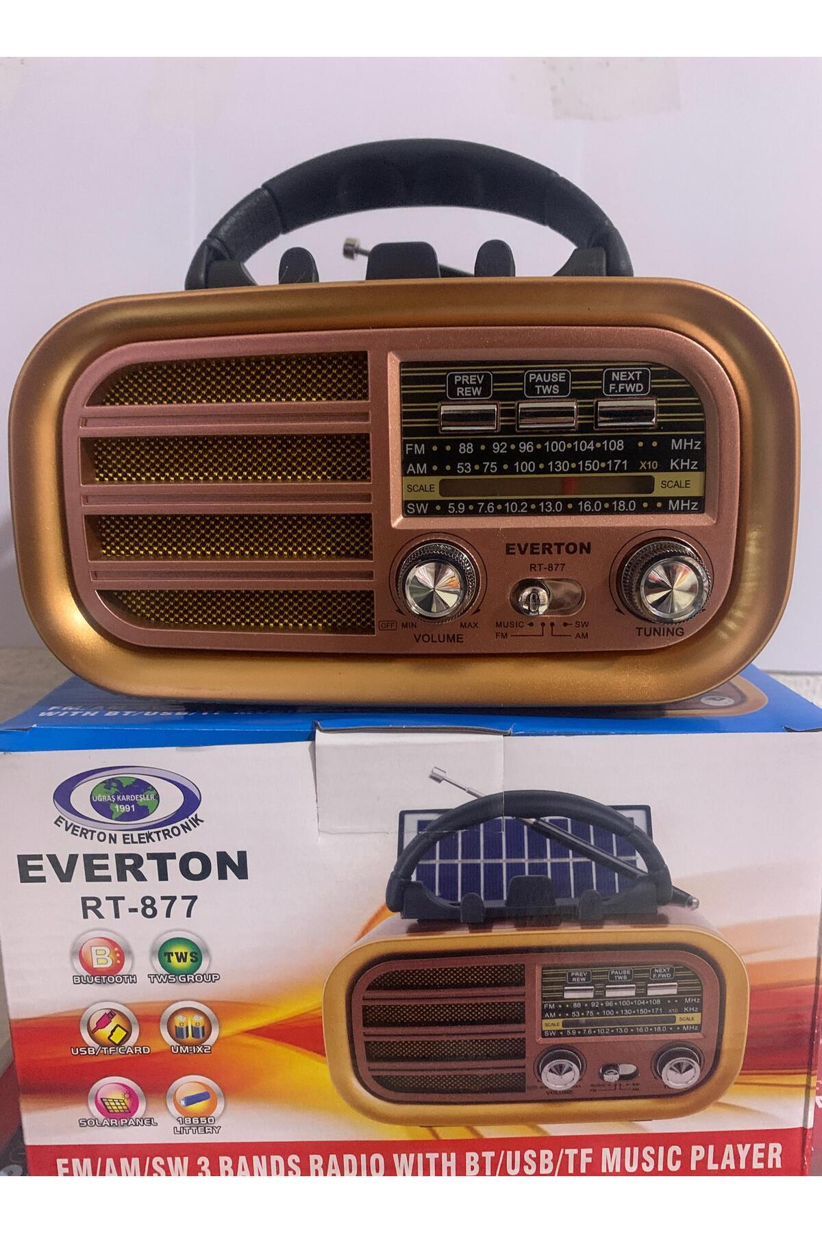 BLOMSTER EVERTON RT-877 Solar enerjili fm/bt/usb özelikli radyo