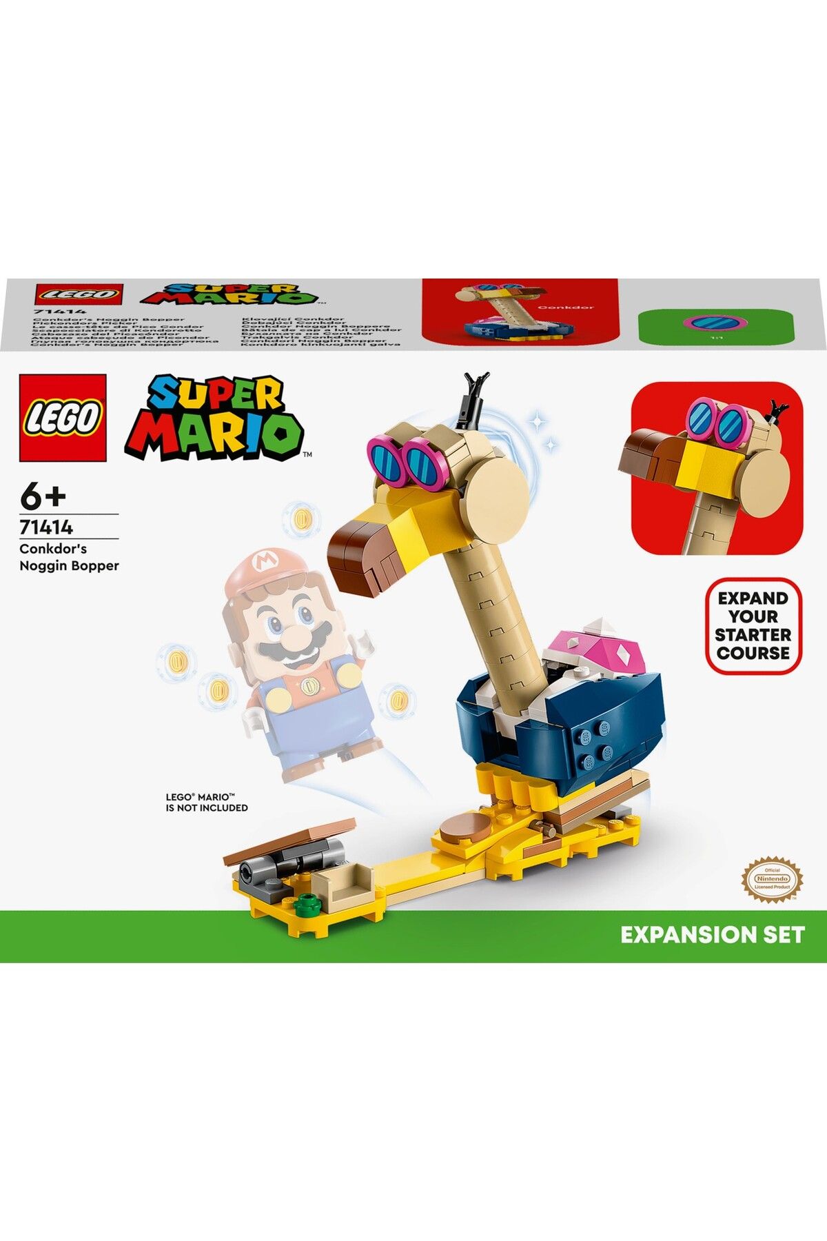 sommeow-® Super Mario# Conkdor'Un Head Knob Additional Adventure Set 71414 - For Children Ages 6 and Up 3