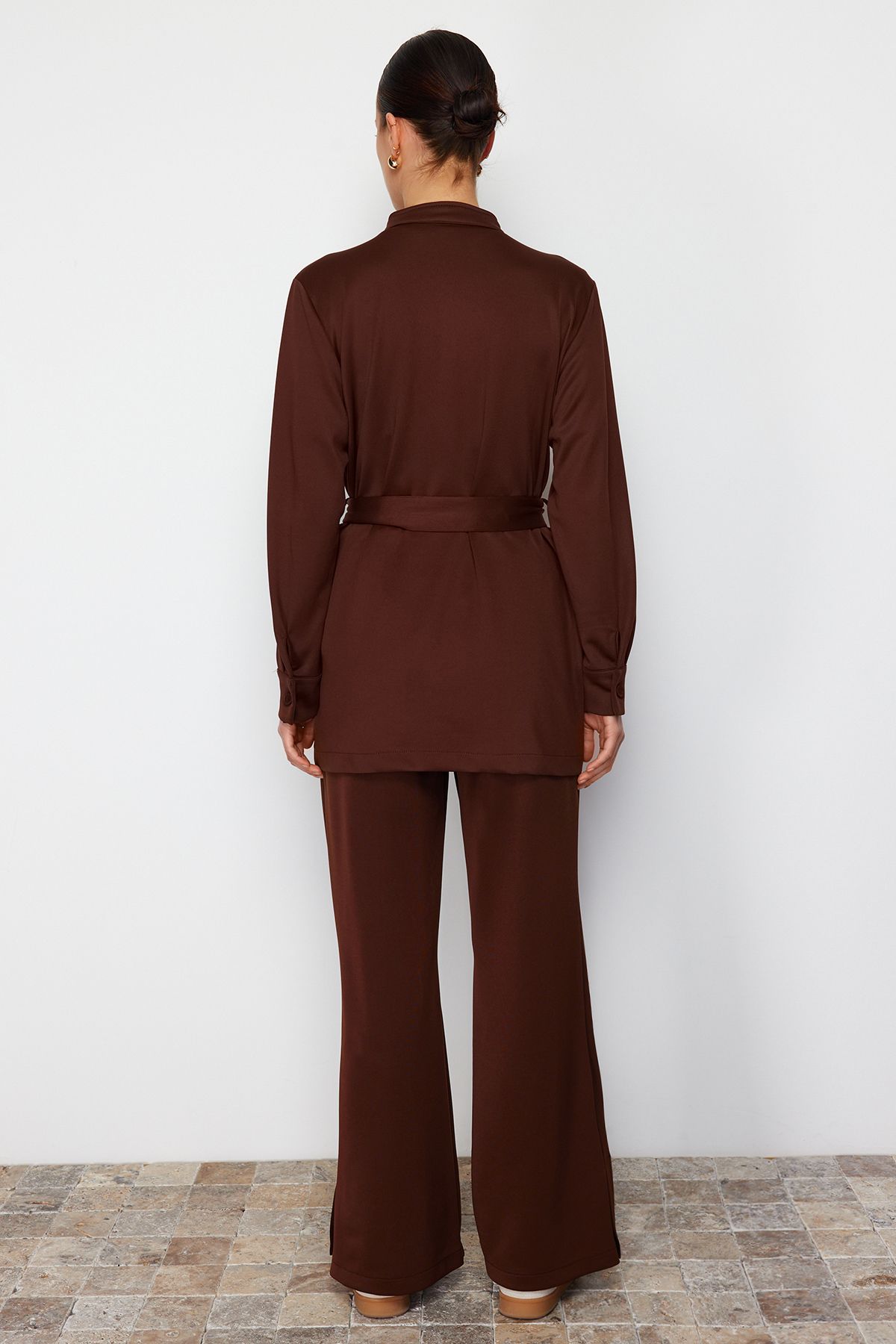 Trendyol Modest-Costum de scafandru din țesătură pentru scufundări - cu centură și buzunar TCTSS24US00043 6
