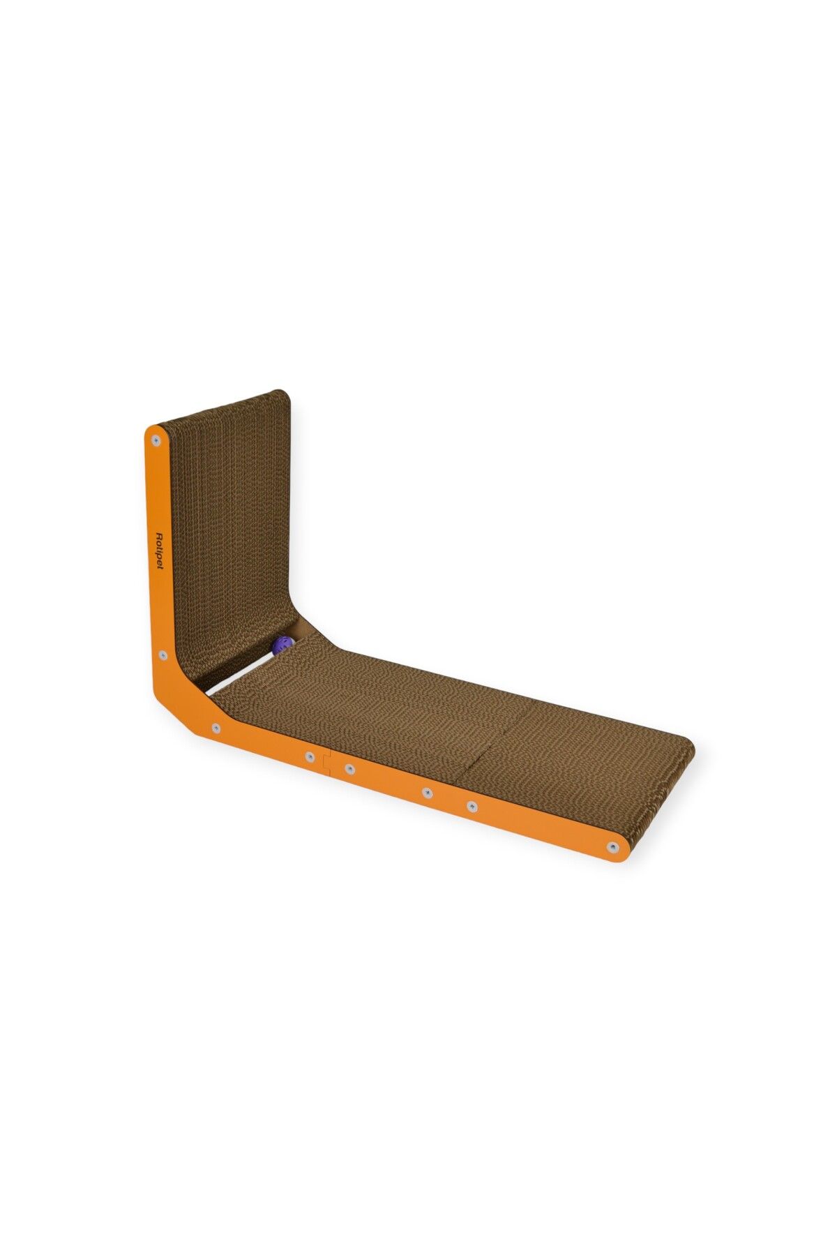 Rotipet-Cardboard Cat Scratcher L-Shaped Bulk with Catnip 28x42x68 cm 3