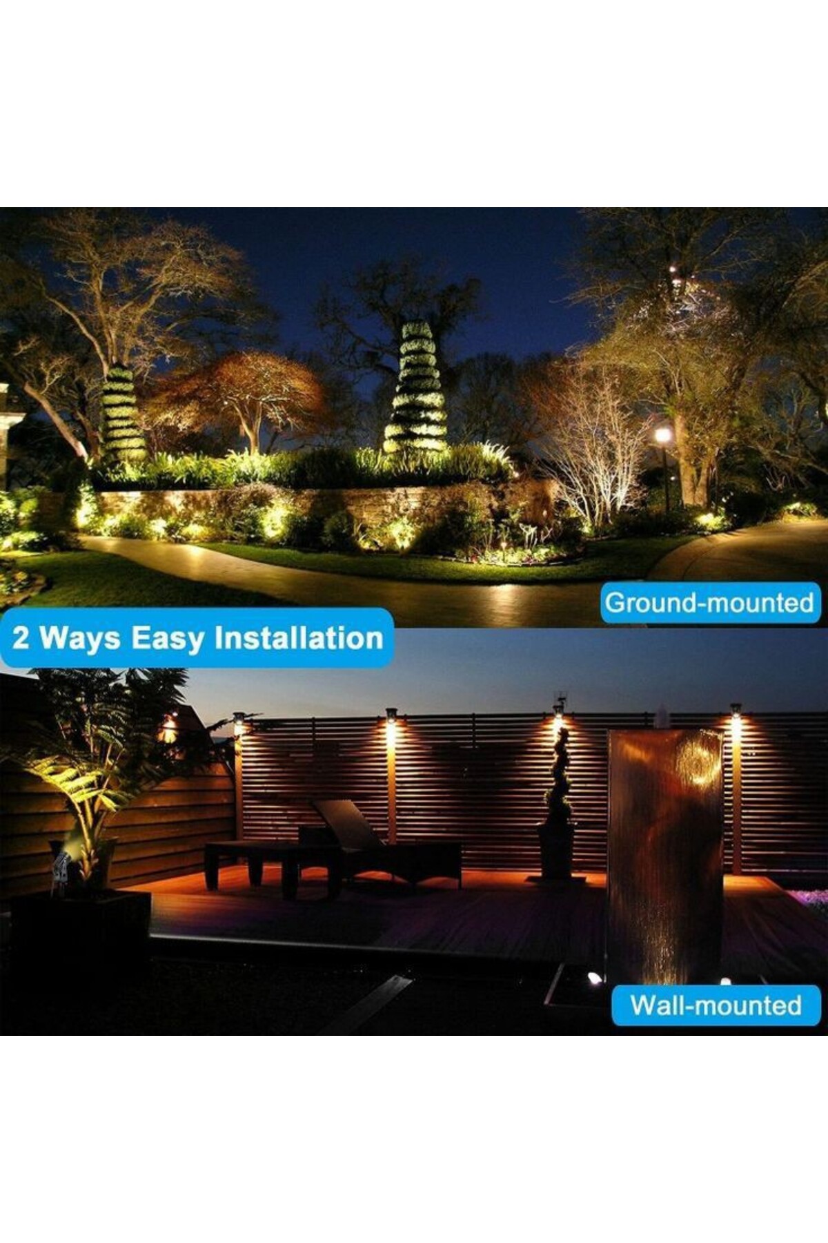 Elektrikle Çalışır, 5 Watt AMBER IŞIK Kazıklı Bahçe Armatürü, Çim Çiçek, Ağaç Aydınlatma Led Armatür 2