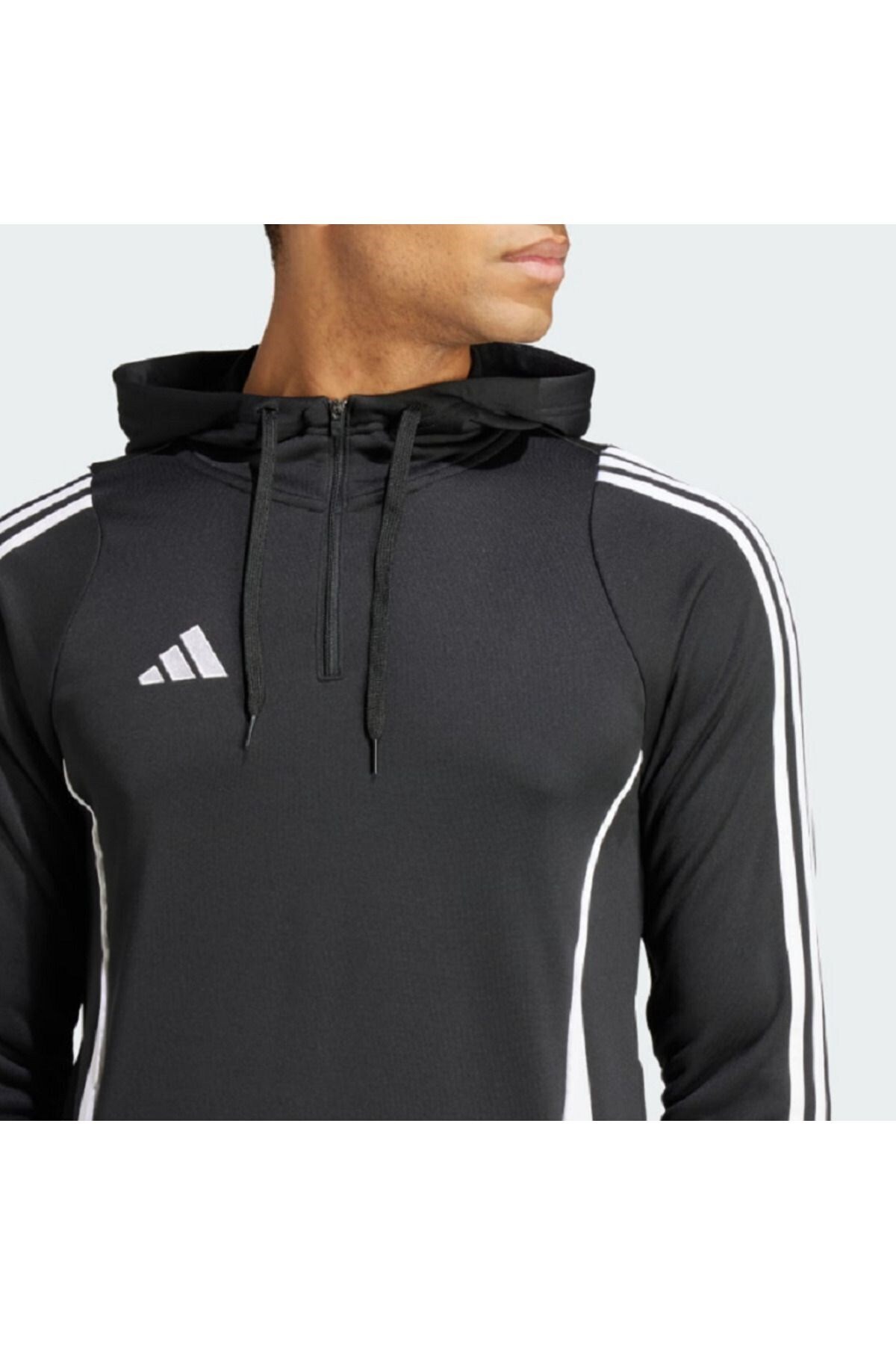 سویشرت مردانه مشکی آدیداس | PRA-10468508-438430 اورجینال - تصویر 4