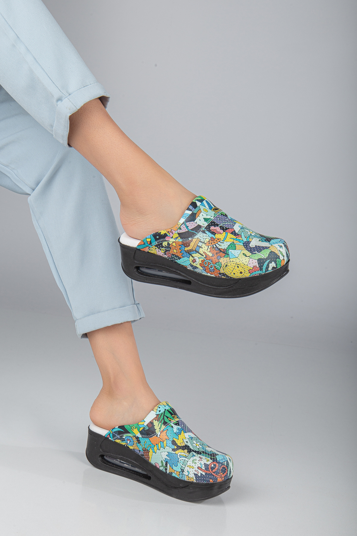  دمپایی طرح دار AIRMAX مدل ارتوپدی، پزشک، پرستار، بیمارستان، آشپز