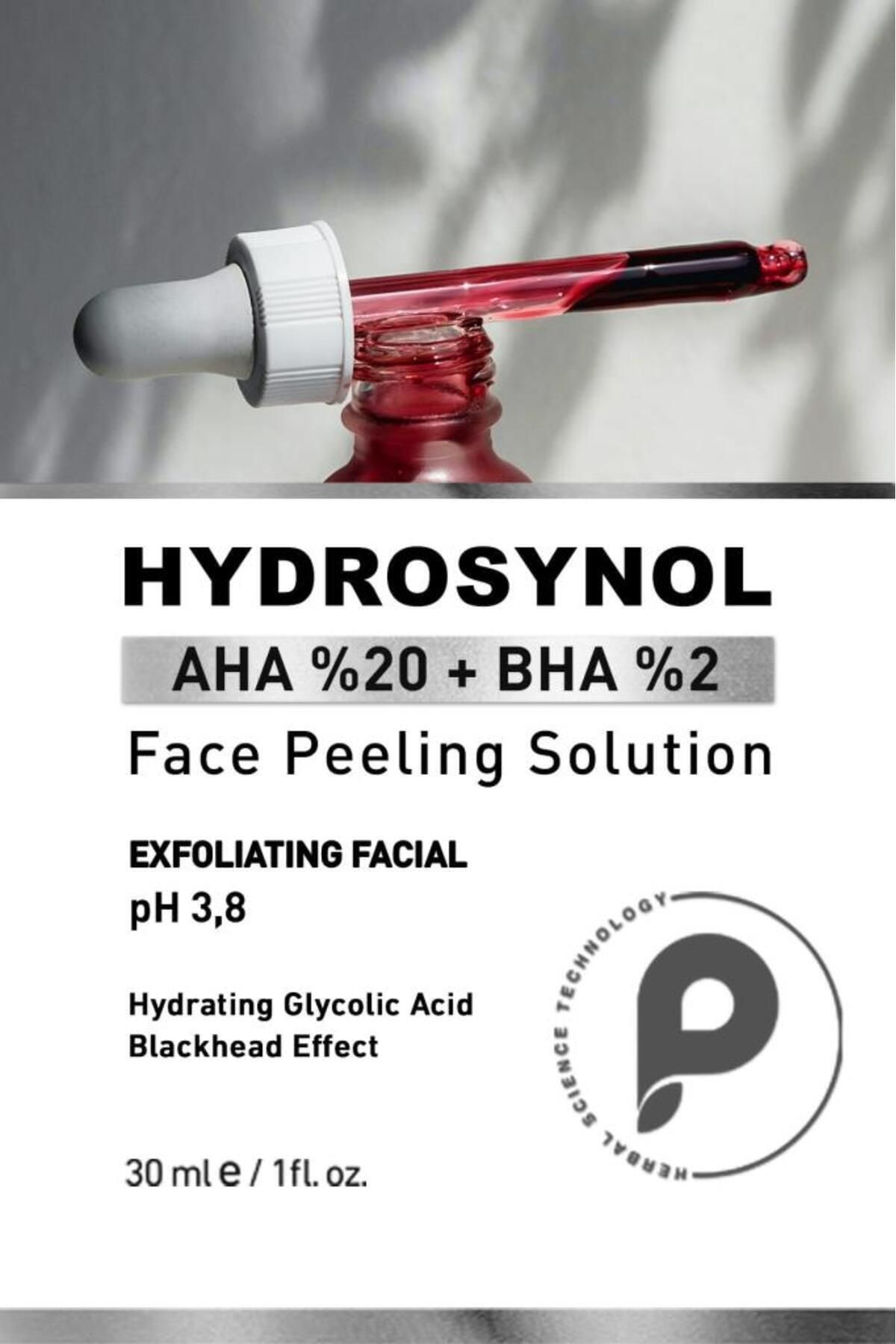 PROCSIN محصول تسریع‌کننده تونال هیدروسینول با ۲۰٪ AHA و ۲٪ BHA سرم پیلینگ ۳۰ میلی‌لیتر