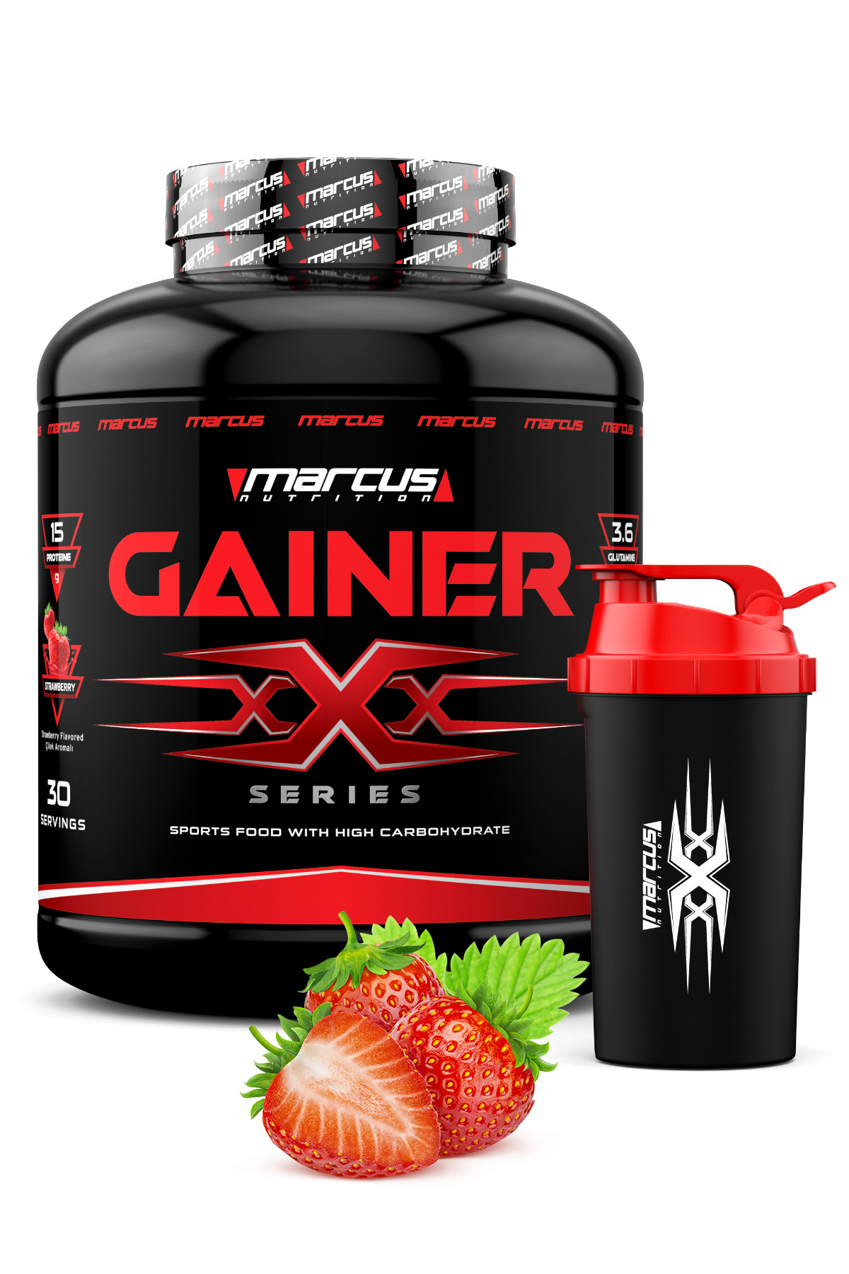 Marcus Nutrition Marcus Mass Gainer X Series 3.000 G (ÇİLEK AROMALI)