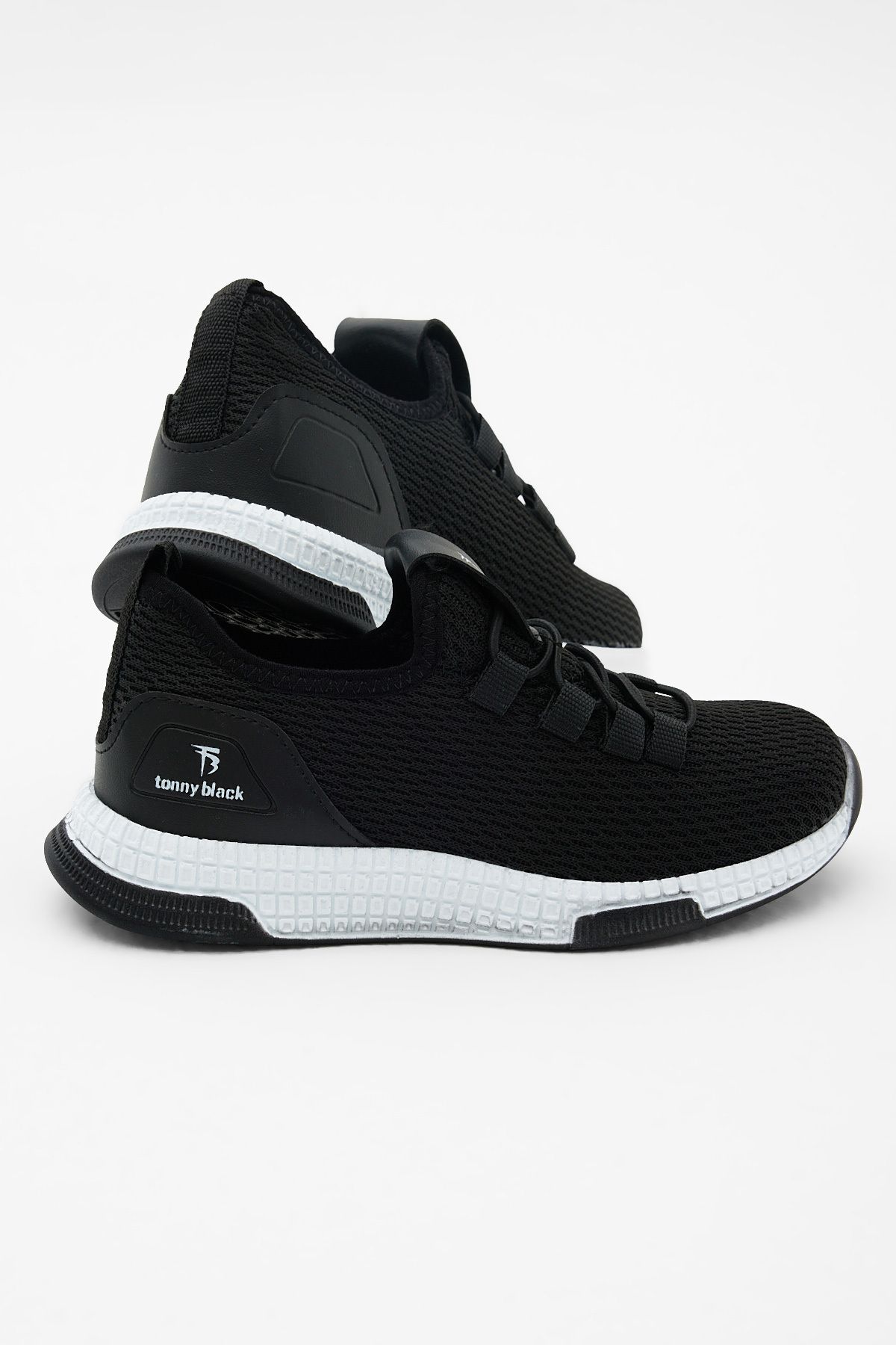 Çocuk Unisex Siyah Beyaz Tonny Black Rahat Kalıp Ayakkabı