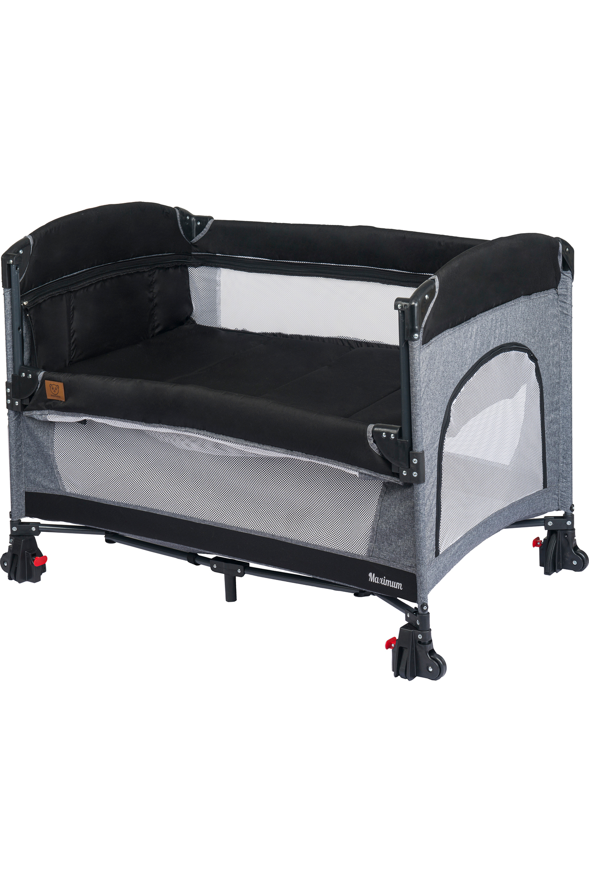 Mamma Maximum Anne Yanı Organizerli Dönenceli Cibinlikli Park Yatak Beşik 70 x 110 cm. fotoğrafı 3 (önizleme)