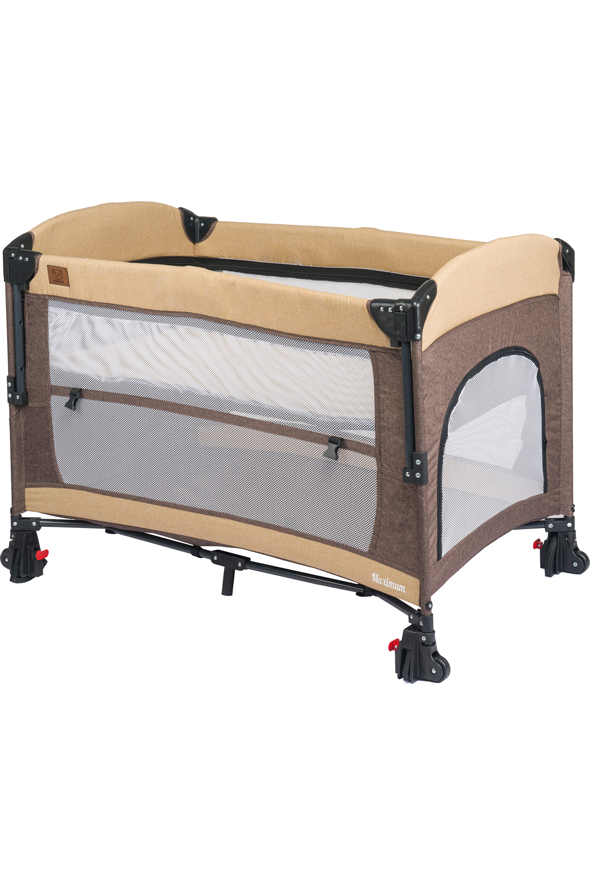 Mamma Maximum Anne Yanı Organizerli Dönenceli Cibinlikli Park Yatak Beşik 70 x 110 cm. fotoğrafı 7 (önizleme)