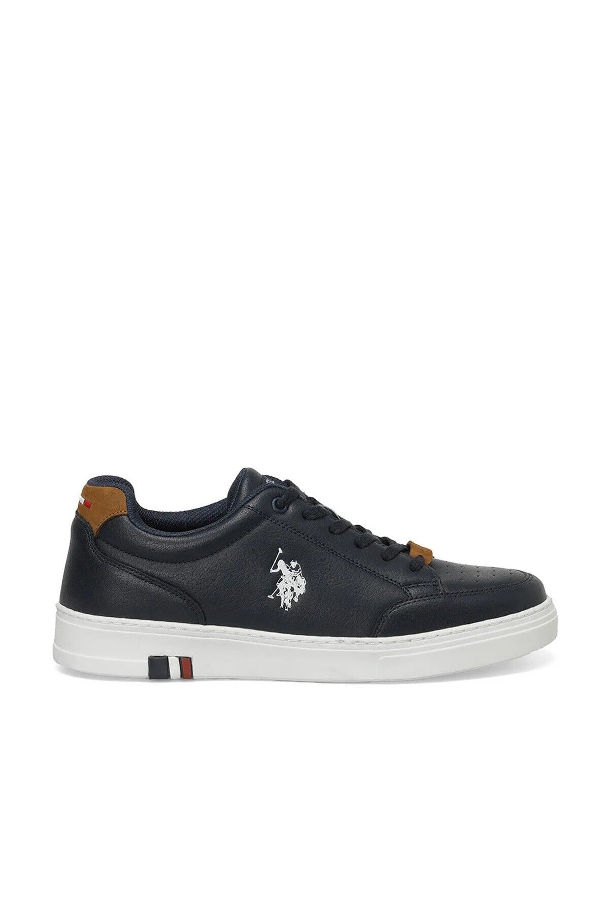 4M NOAH 4FX، کفش ورزشی مردانه مشکی 40/45 آبی دریایی U.S. Polo Assn.