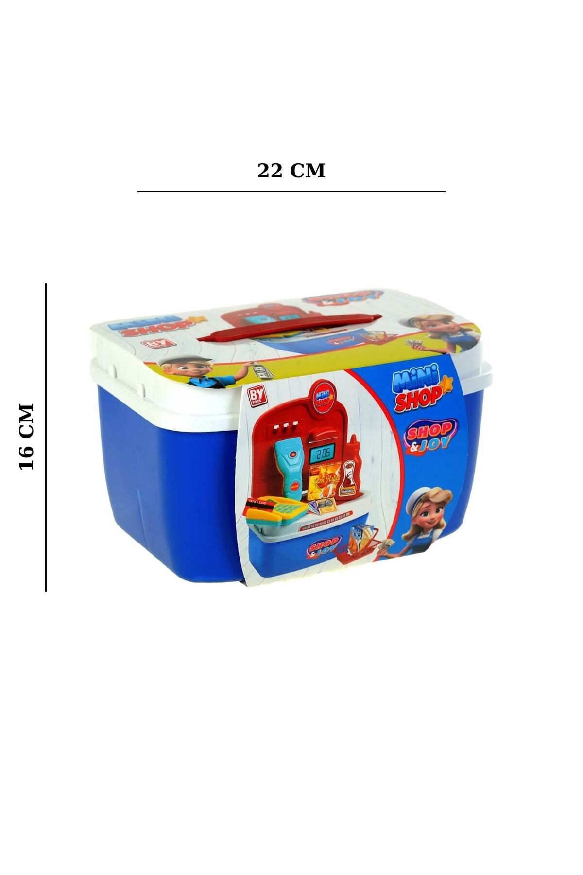 hak-iş oyuncak-مجموعة أدوات تسجيل النقدية من Minishop Toy Market مع حقيبة حمل 2
