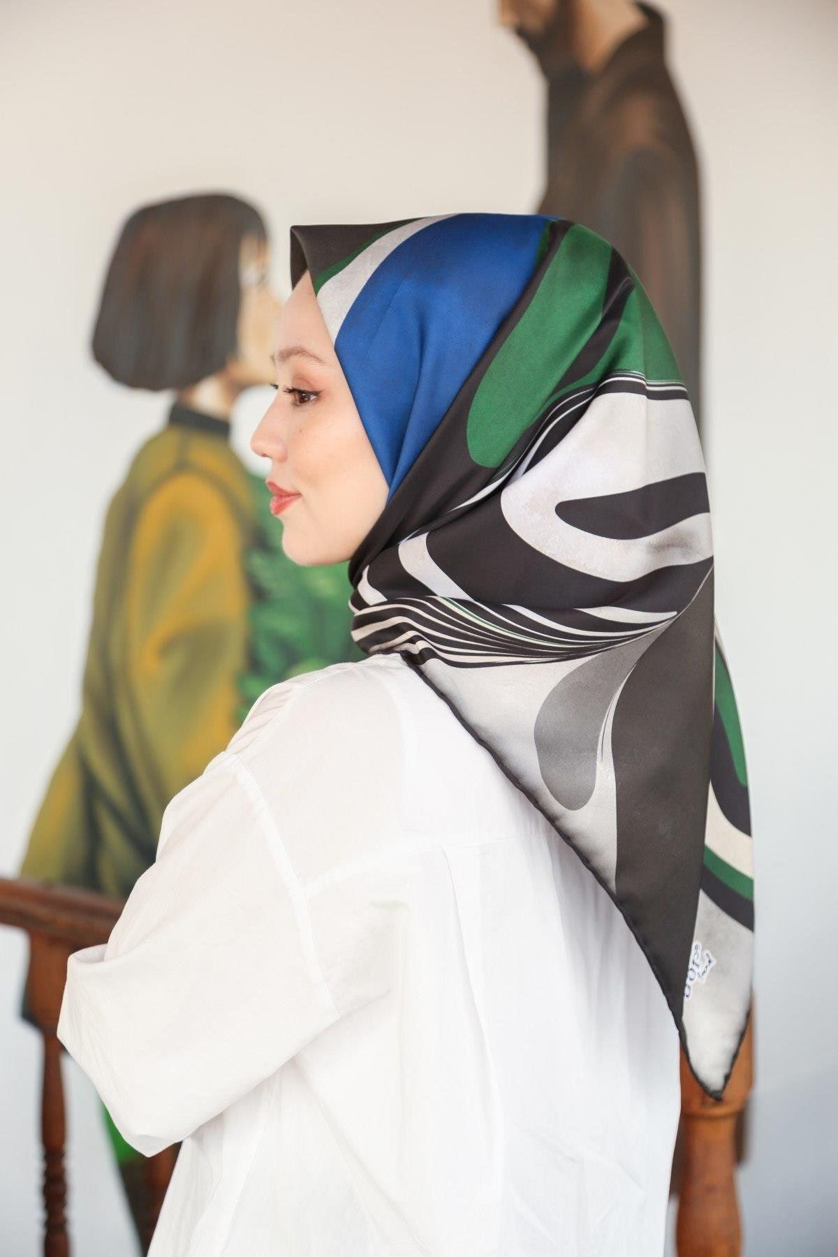 روسری آبی Twill Trend LDT256 01 Levidor