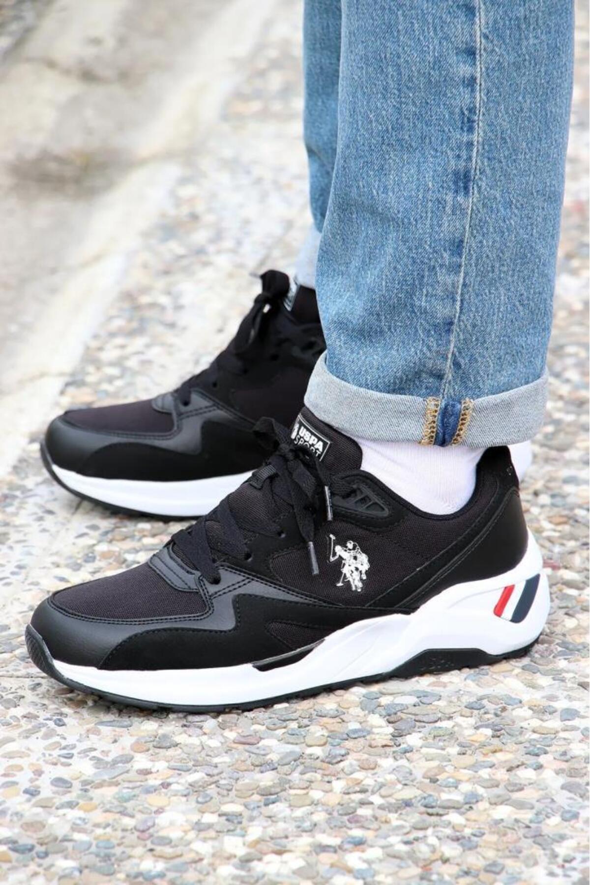 یو اس پولو کفش ورزشی راحتی روزمره U.S.POLO ASSN HUSKY 4FX مشکی و سفید