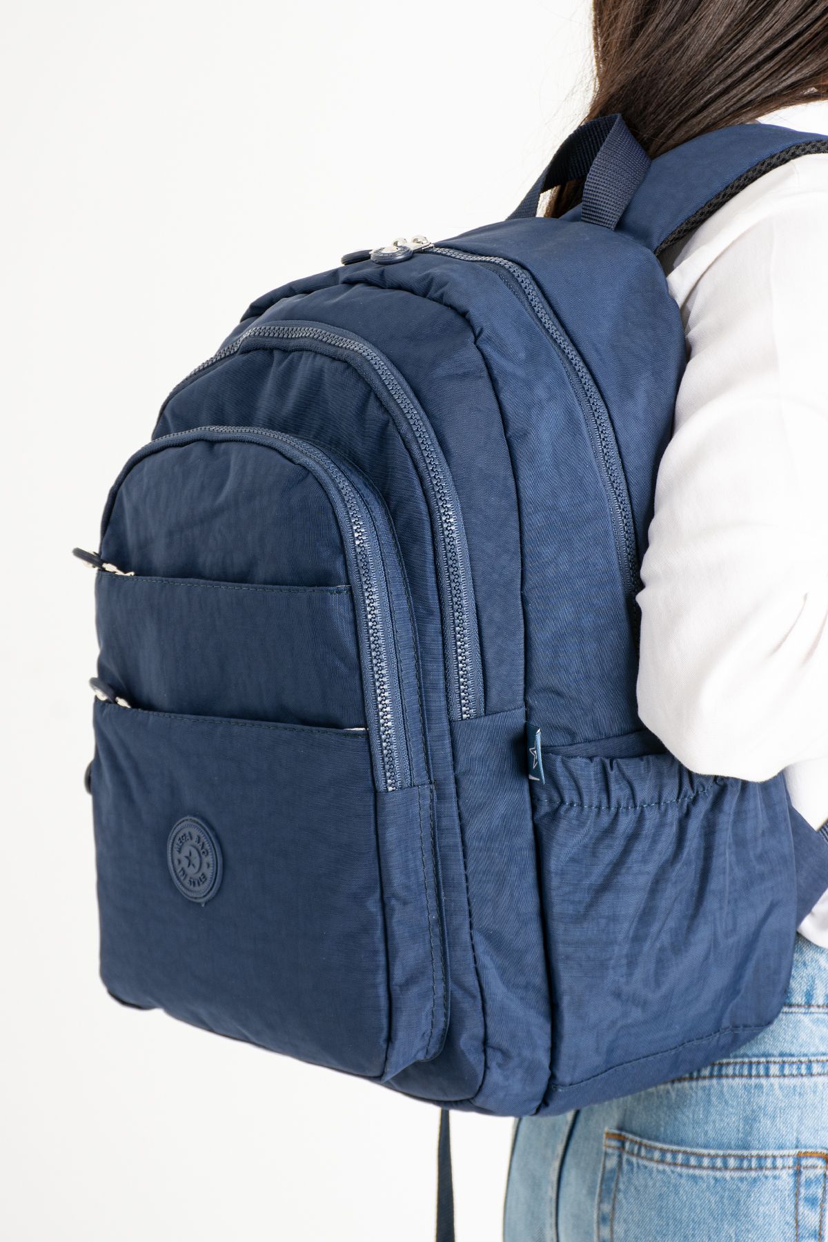RKY SERENITY-Mega Water Resistant Clinker Fabric Large Size School Backpack Suitable for Daily Laptop and Sports Use 1