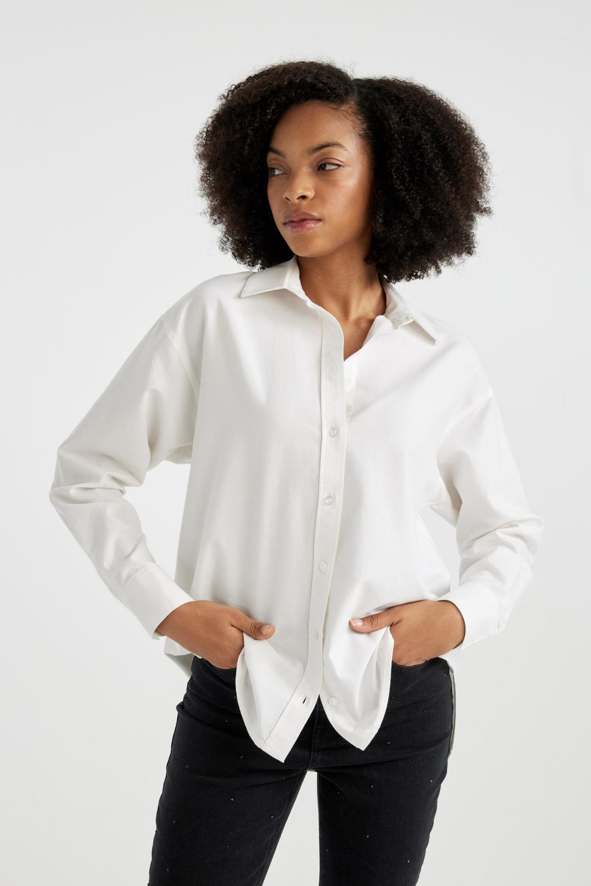 شومیز زنانه دفاکتو | V2439AZ24SP Defacto - Image 3