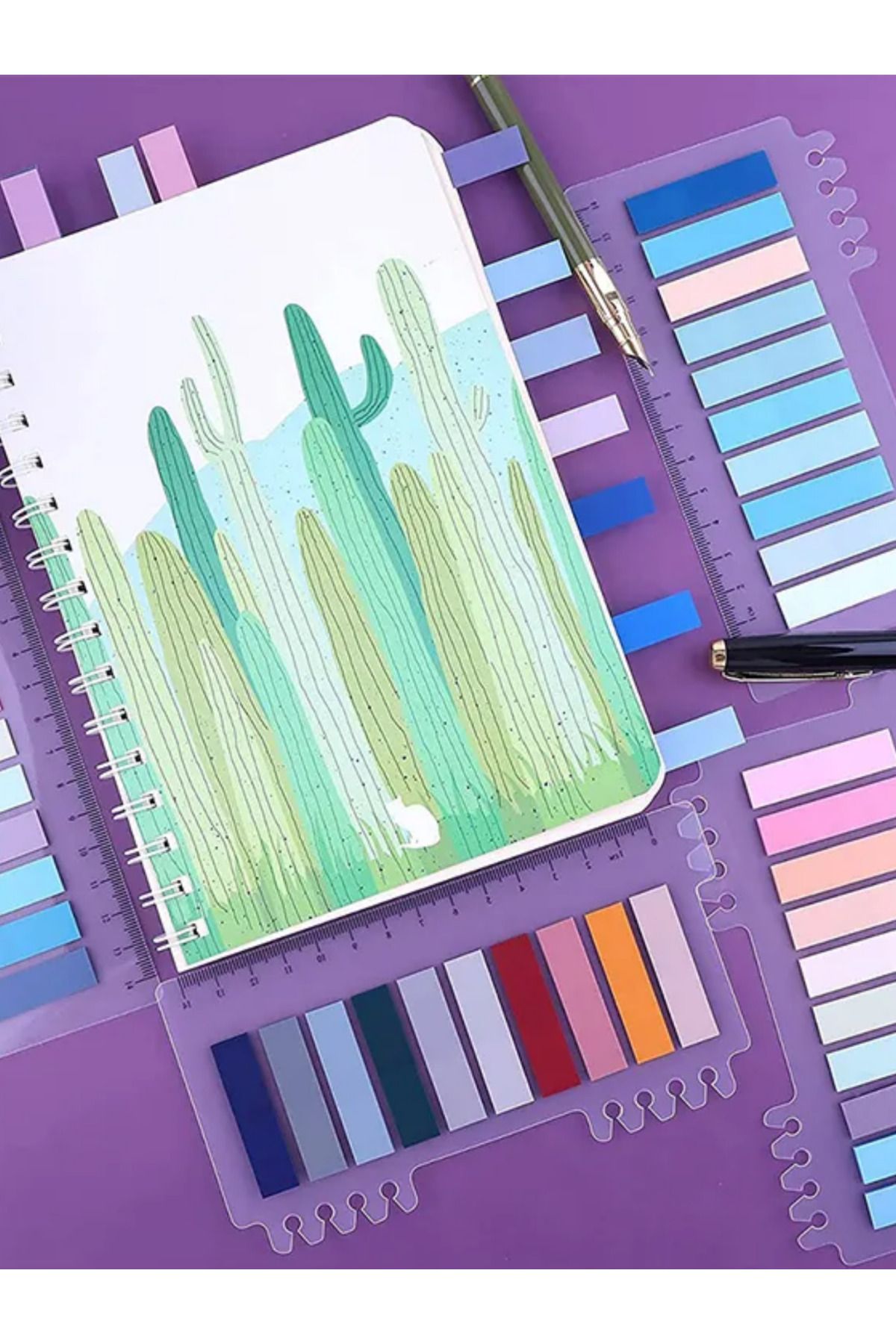 EZOSHOP-PostitSetof 3 - Long, Short Series and Transparent Structured Note Papers MixedSet32 3