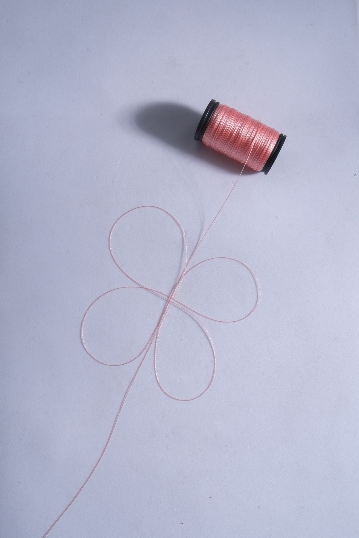 0.2 Mm 30 Metre Tesbih İpi Somon Renk