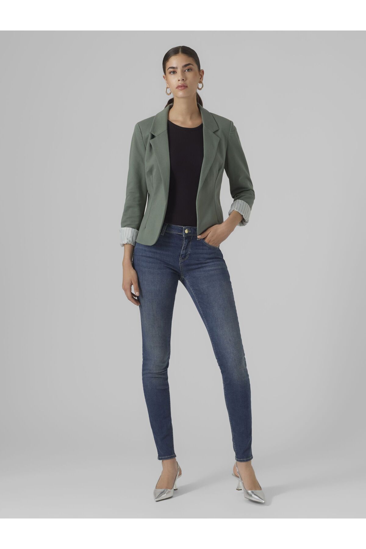 Vero Moda-Blazer VMHARUKI L/S SHORT SLIM BLAZER EXC 4