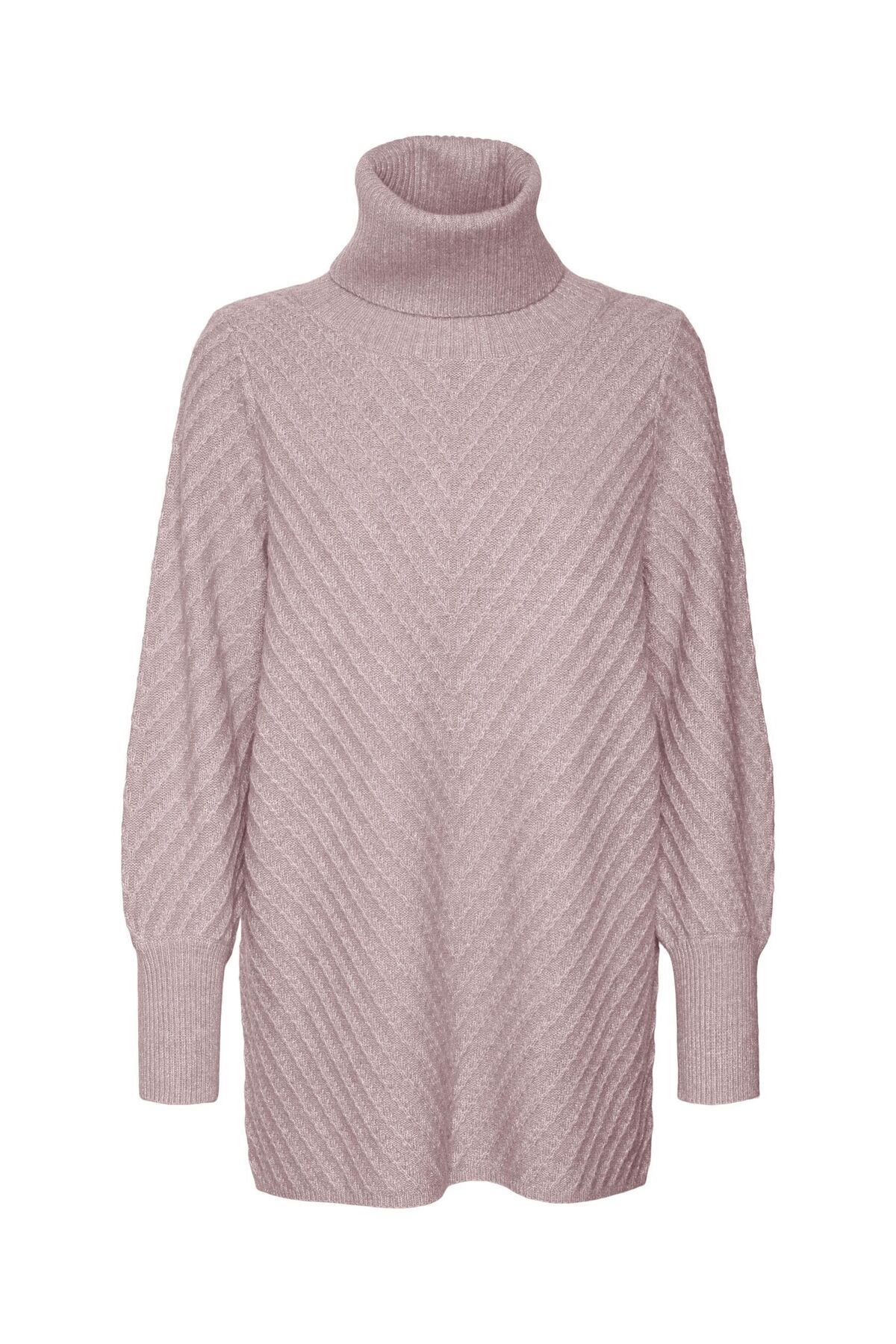 Vero Moda-Strickpullover VMANJASTINNA LONG COWL PULLOVER GA EXC 2