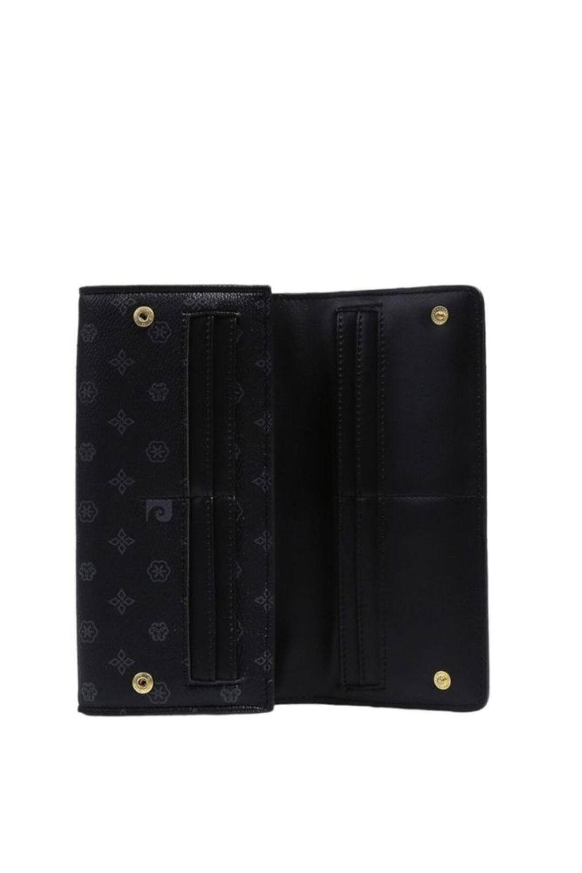 کیف پورتفولیو و کلچ مشکی زنانه سیاه مونوگرام سفید نمونه کارها کلاچ 05pc23y704 mn Pierre Cardin