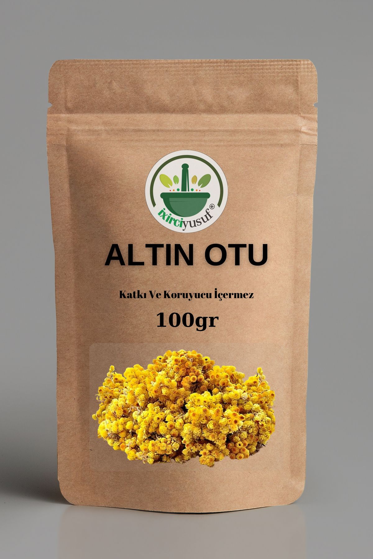 Altın Otu / Ölmez Çiçek Otu ( Doğal Kurutulmuş ) 100 gr