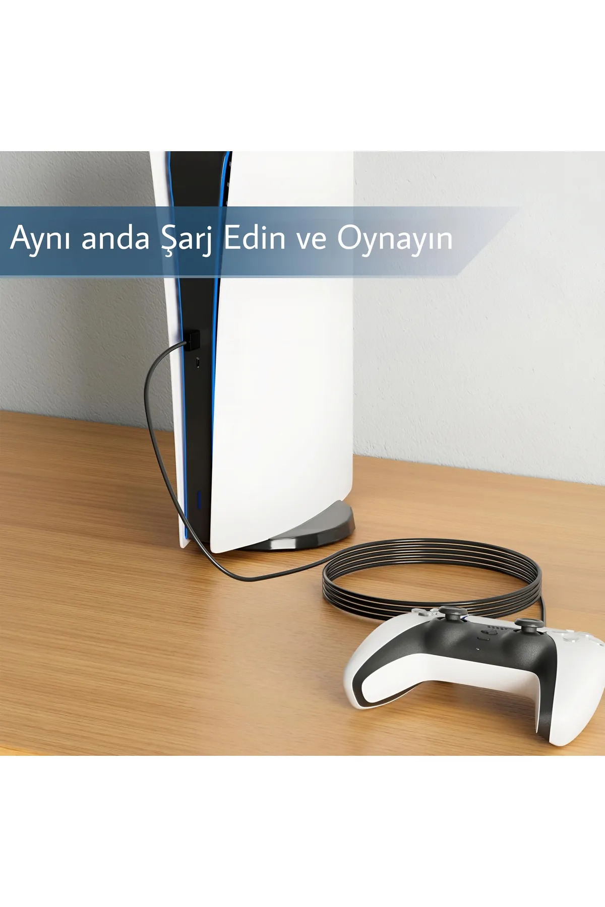Ps5 Dualsense Şarj Kablosu Ps5/Xbox Series S-X/Nintendo Uyumlu 1.5 Metre 7