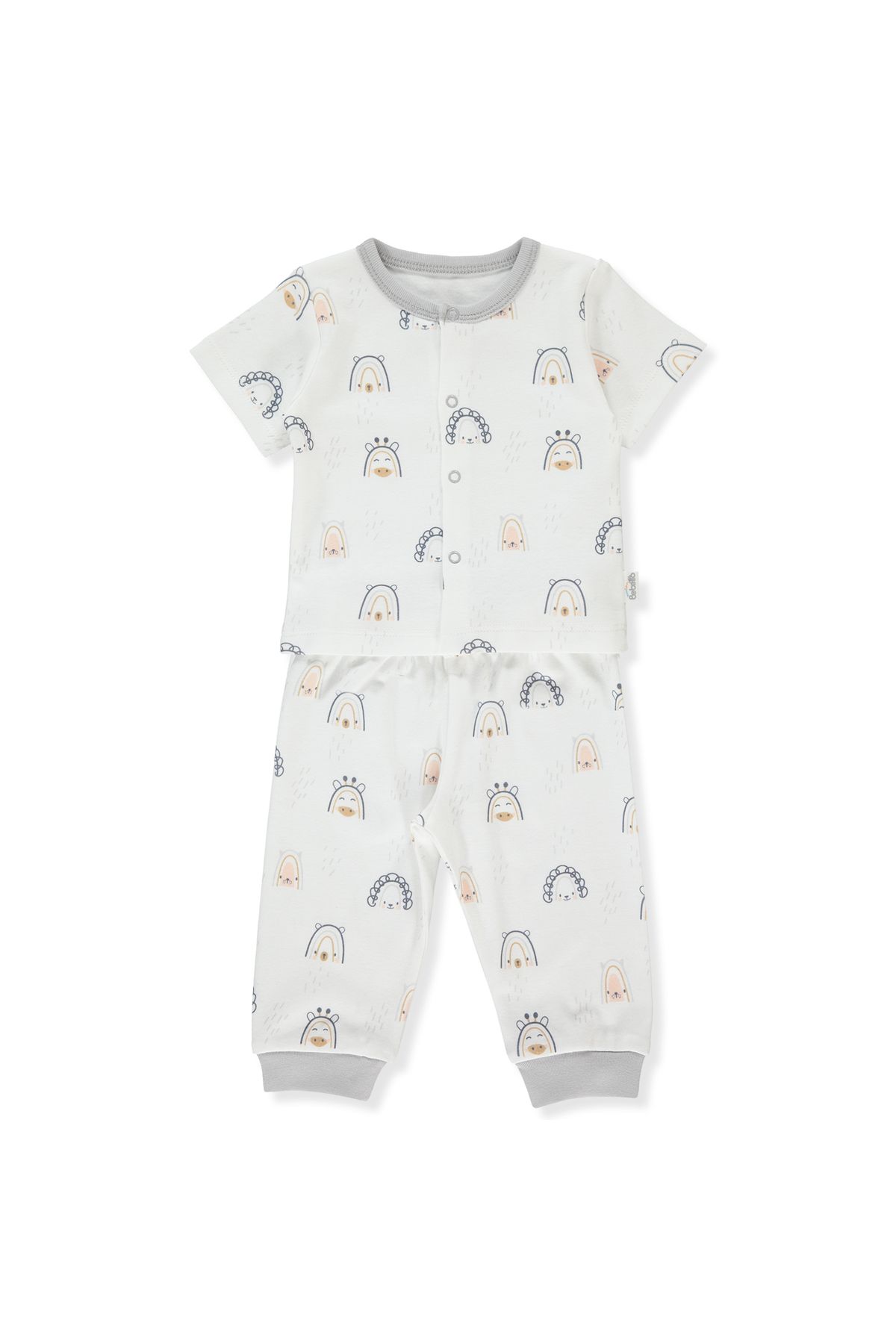 Bebetto-INTERLOCK SLEEPWEAR SET WITHOUT BOOTIES 2-PIECE (BESTIES) F 1315 1