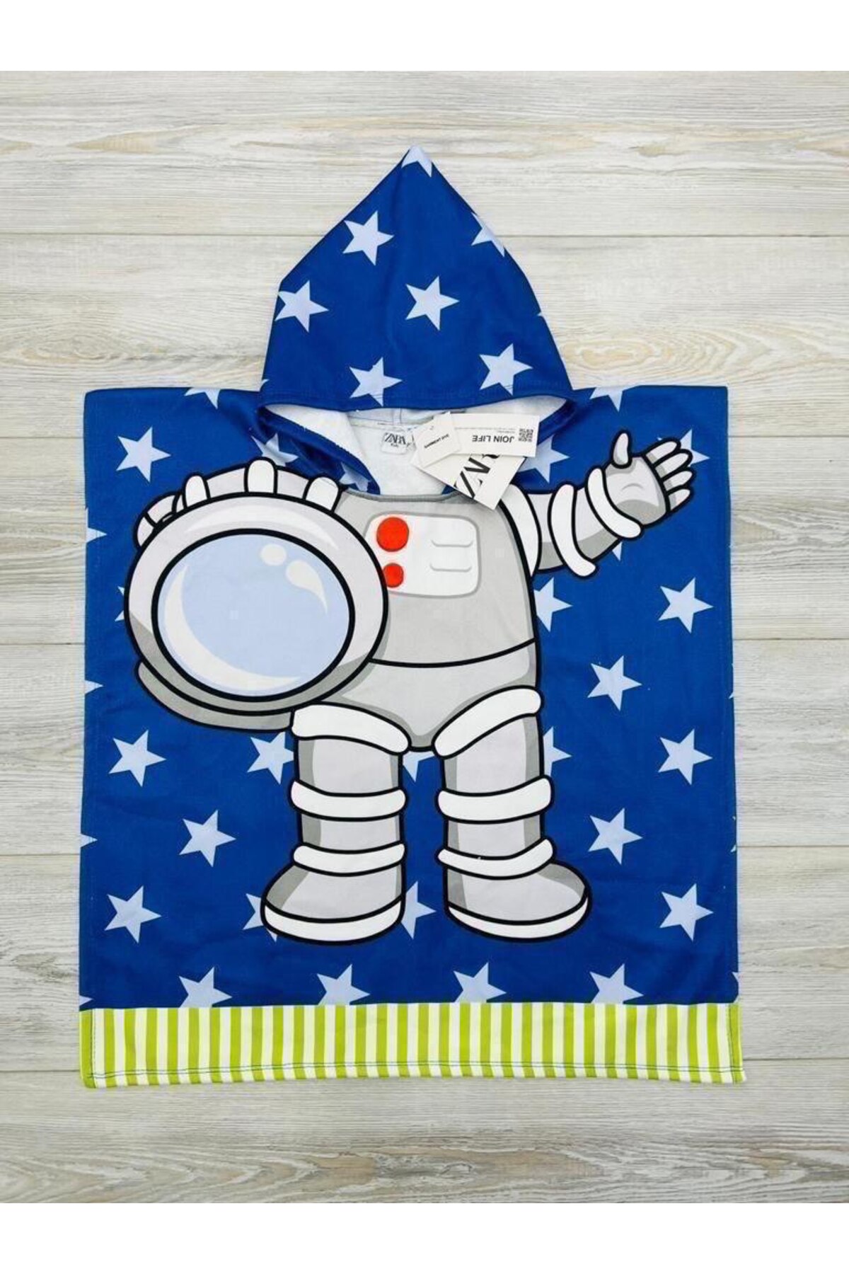 mikam EFSANEE ÇOCUK PANÇO HAVLU ÇİZGİ FİLM KARAKTERLİ UNİSEX PLAJ HAVLUSU