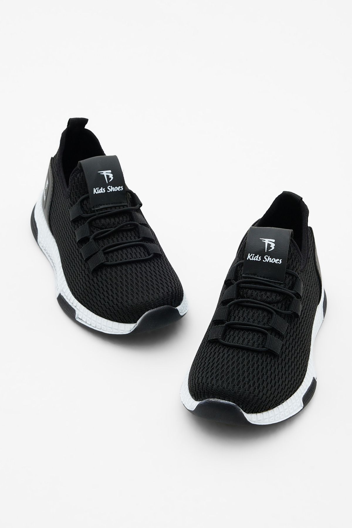 Çocuk Unisex Siyah Beyaz Tonny Black Rahat Kalıp Ayakkabı