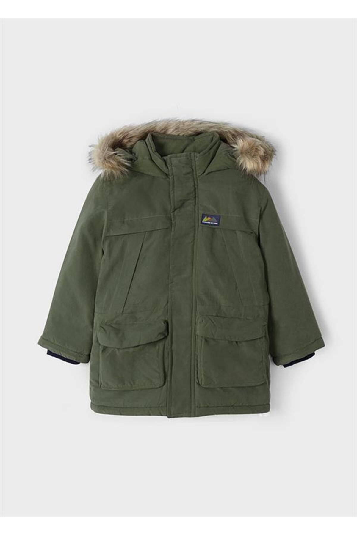 Boys fur parka sales