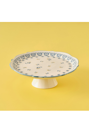 Bella Maison Mabel Stoneware Kek Standı Mavi (32 cm)